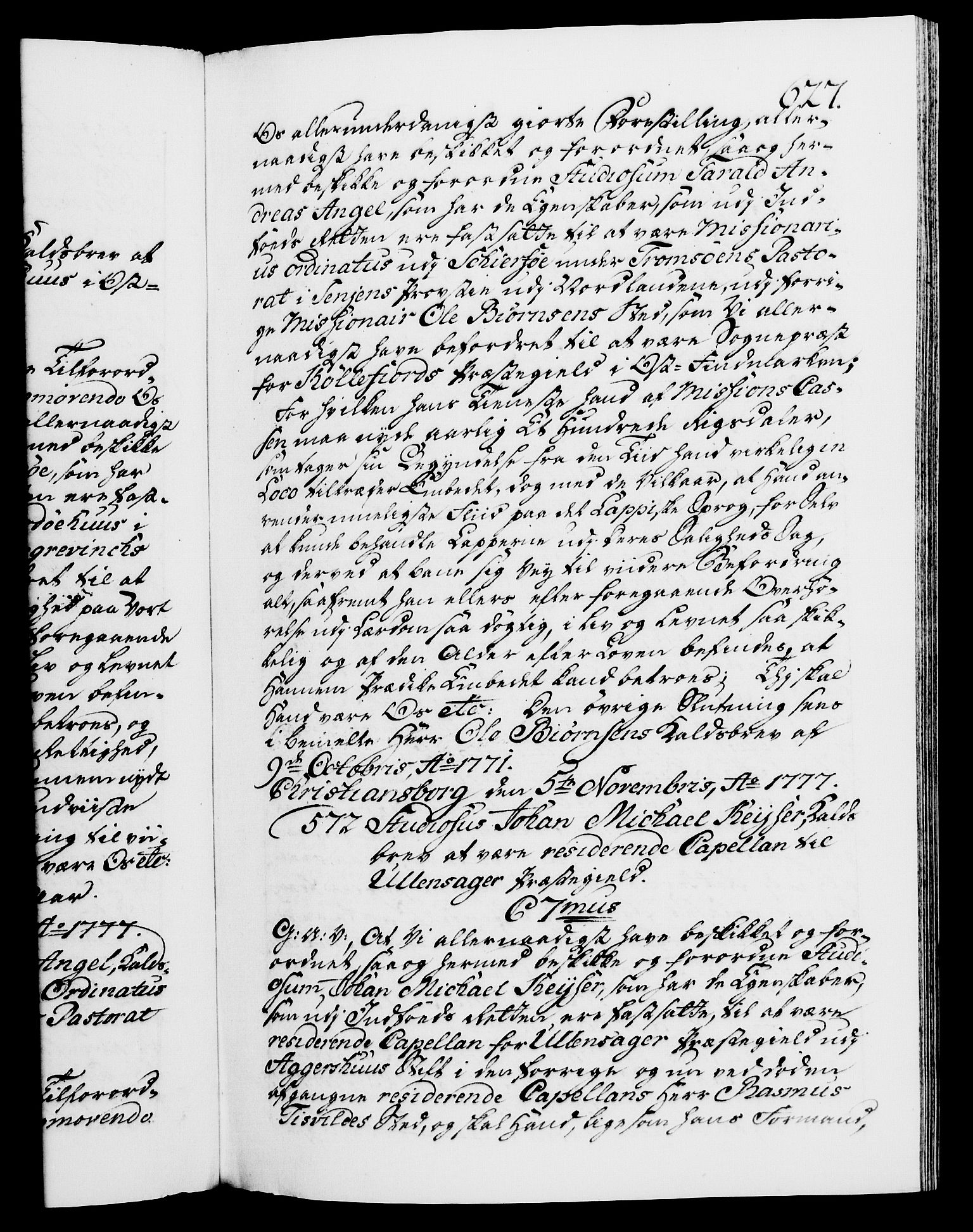 Danske Kanselli 1572-1799, RA/EA-3023/F/Fc/Fca/Fcaa/L0047: Norske registre, 1776-1778, p. 627a
