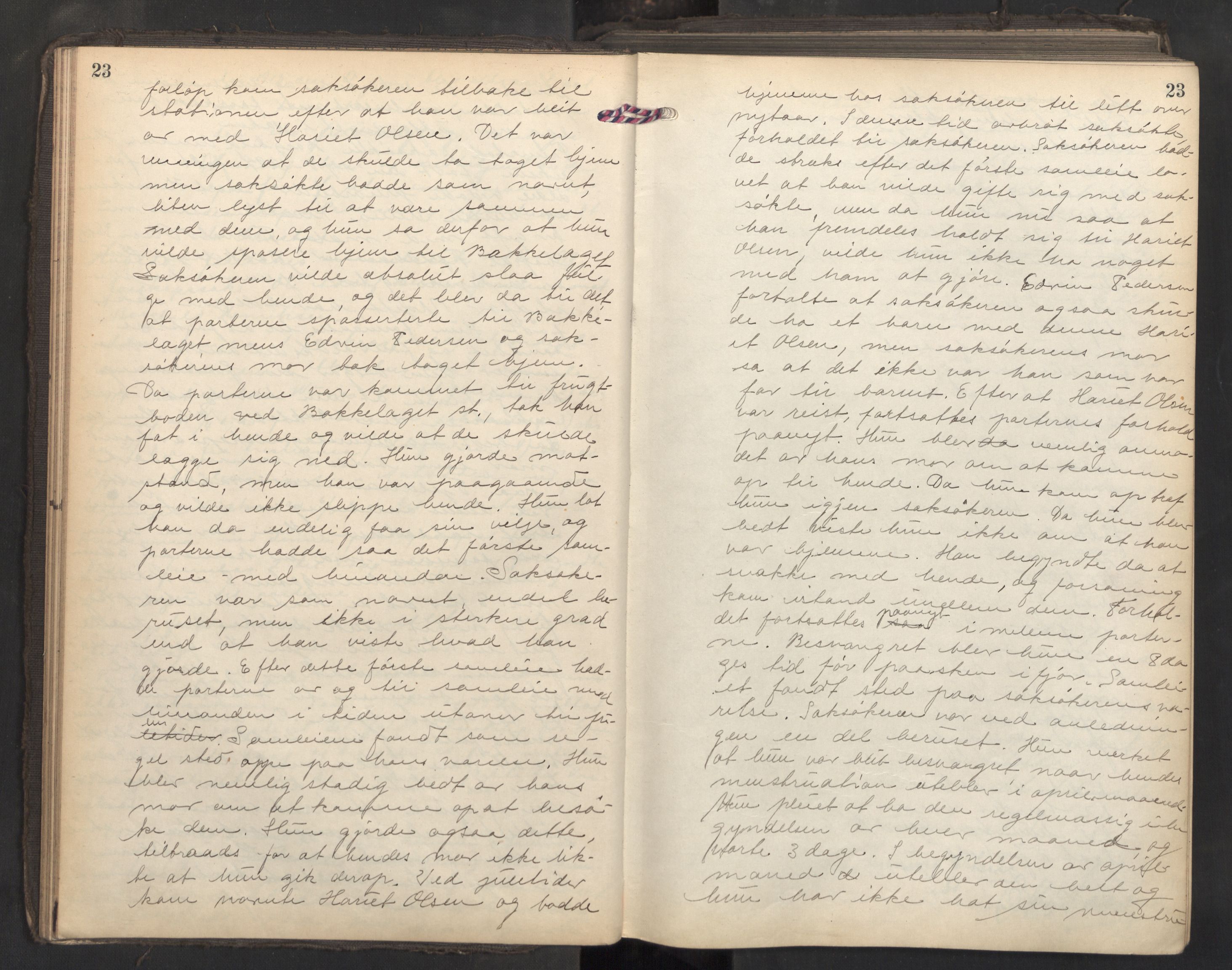 Aker sorenskriveri, AV/SAO-A-10895/F/Fc/Fcb/L0082: Ekstrarettsprotokoll, 1918-1920, p. 22b-23a