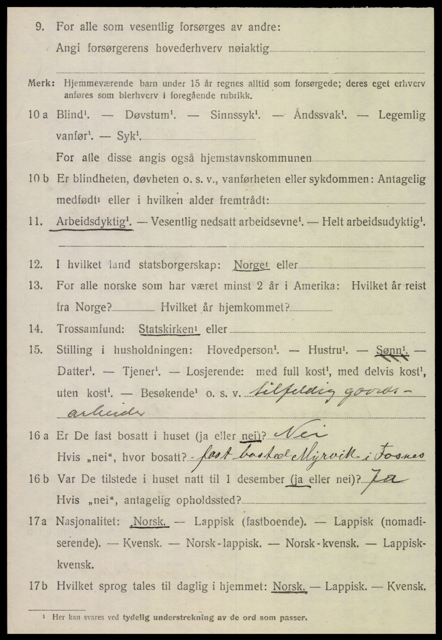 SAT, 1920 census for Otterøy, 1920, p. 3544