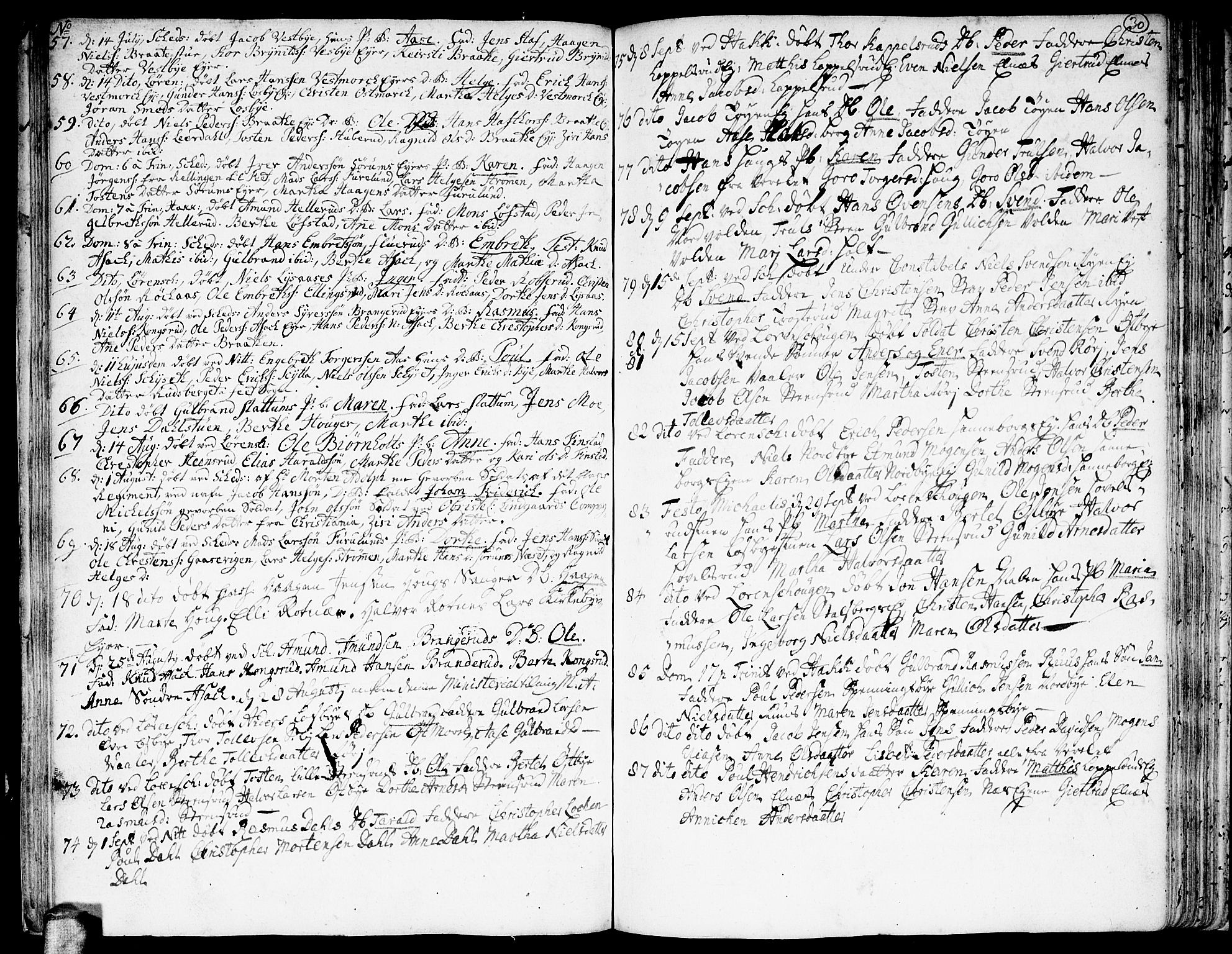 Skedsmo prestekontor Kirkebøker, SAO/A-10033a/F/Fa/L0003: Parish register (official) no. I 3, 1737-1759, p. 30