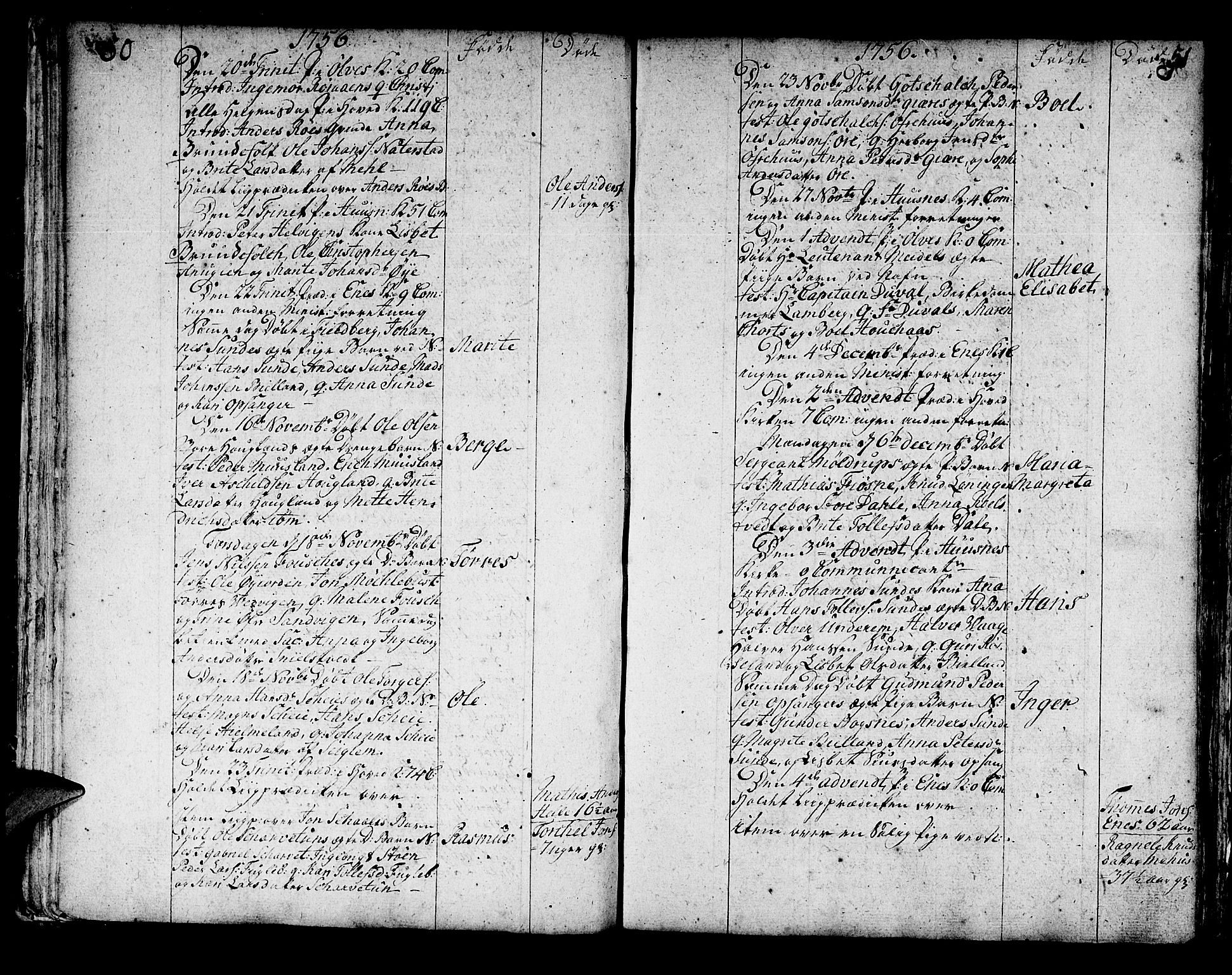 Kvinnherad sokneprestembete, SAB/A-76401/H/Haa: Parish register (official) no. A 3, 1754-1777, p. 50-51