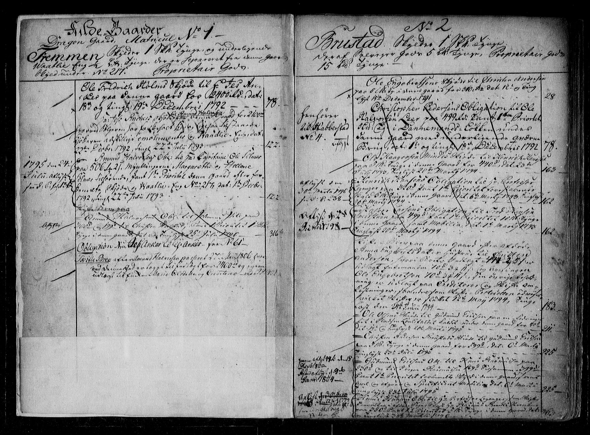 Øvre Romerike sorenskriveri, SAO/A-10649/G/Ga/Gaa/L0005: Mortgage register no. 5, 1791-1811