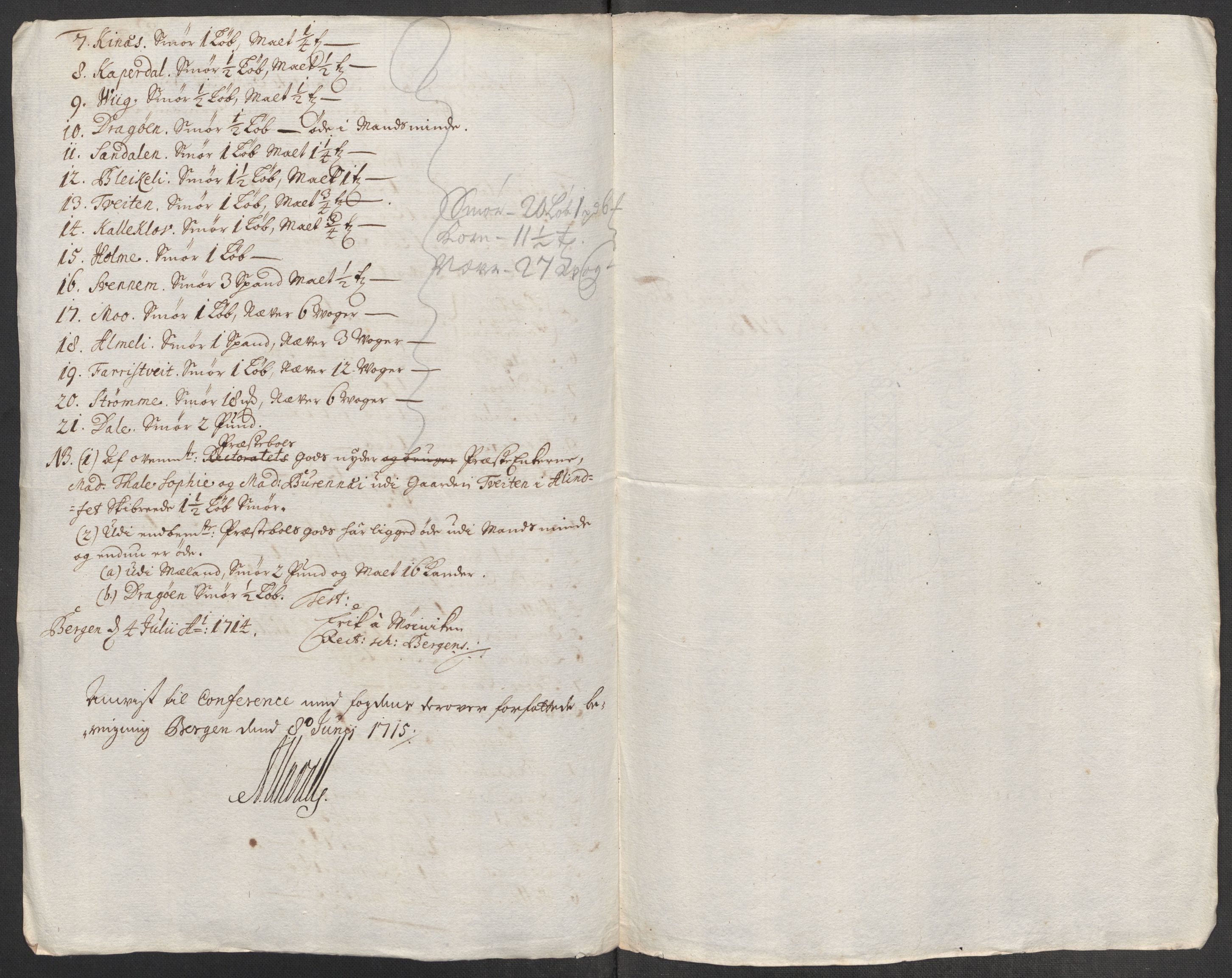 Rentekammeret inntil 1814, Reviderte regnskaper, Fogderegnskap, AV/RA-EA-4092/R51/L3195: Fogderegnskap Nordhordland og Voss, 1713, p. 209