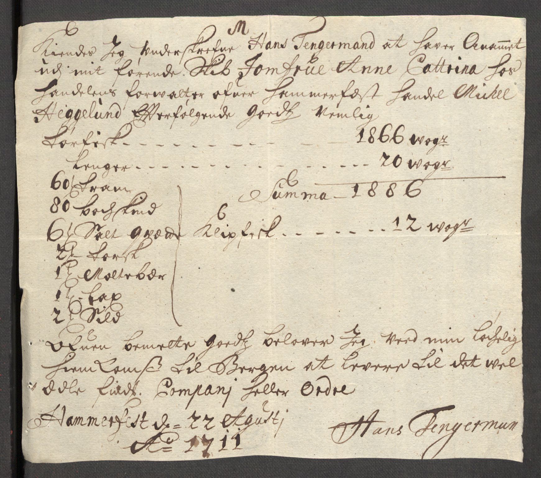 Rentekammeret inntil 1814, Reviderte regnskaper, Fogderegnskap, AV/RA-EA-4092/R69/L4855: Fogderegnskap Finnmark/Vardøhus, 1709-1712, p. 402