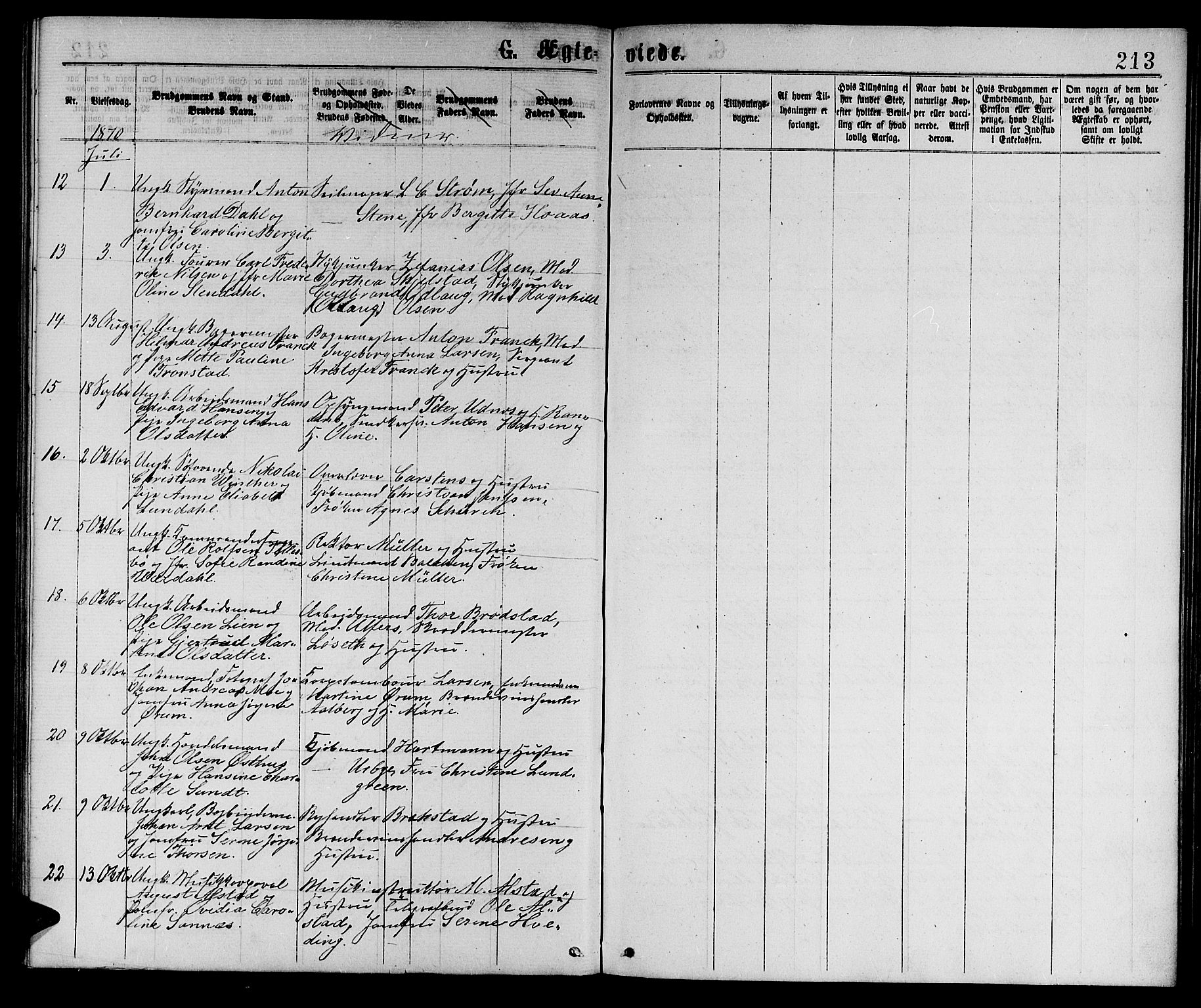 Ministerialprotokoller, klokkerbøker og fødselsregistre - Sør-Trøndelag, SAT/A-1456/601/L0088: Parish register (copy) no. 601C06, 1870-1878, p. 213
