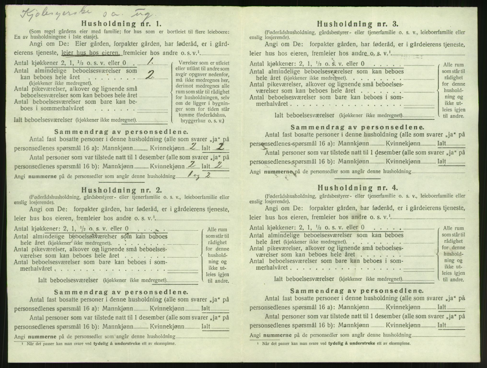 SAT, 1920 census for Rindal, 1920, p. 621