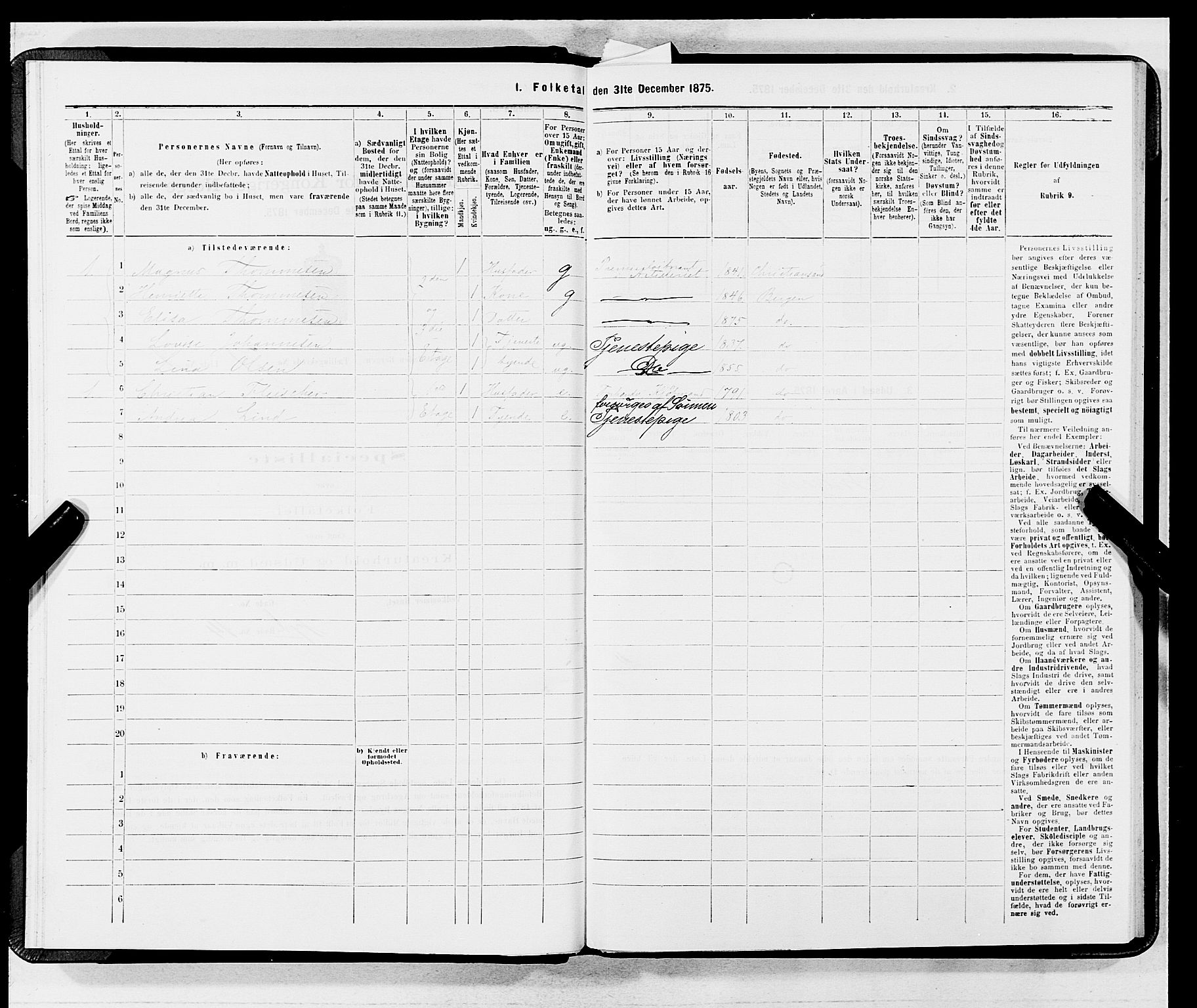 SAB, 1875 census for 1301 Bergen, 1875, p. 3767