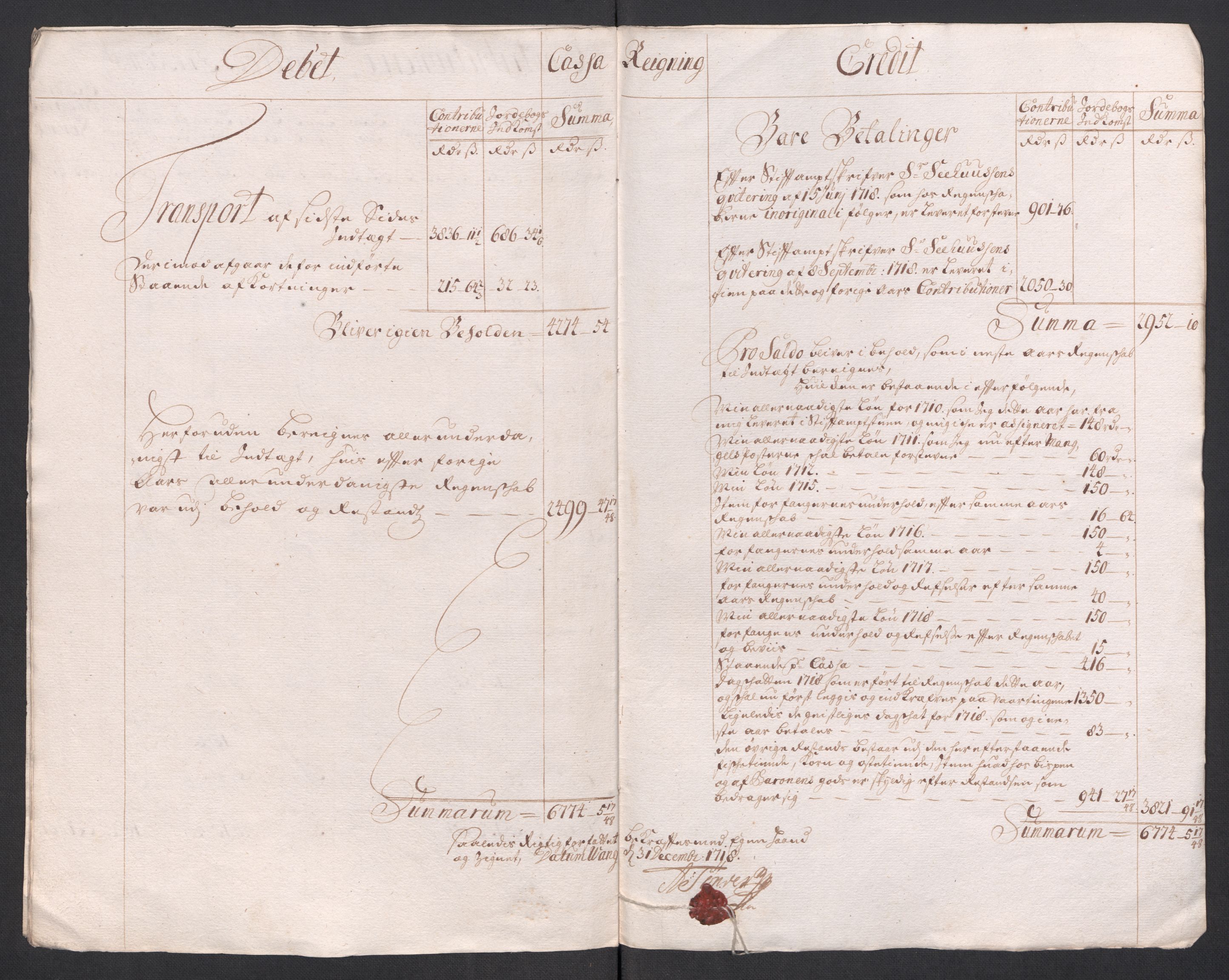 Rentekammeret inntil 1814, Reviderte regnskaper, Fogderegnskap, AV/RA-EA-4092/R68/L4764: Fogderegnskap Senja og Troms, 1718, p. 19