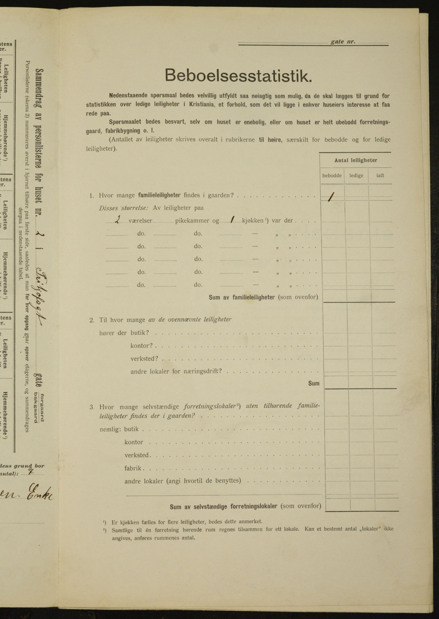 OBA, Municipal Census 1912 for Kristiania, 1912, p. 26699