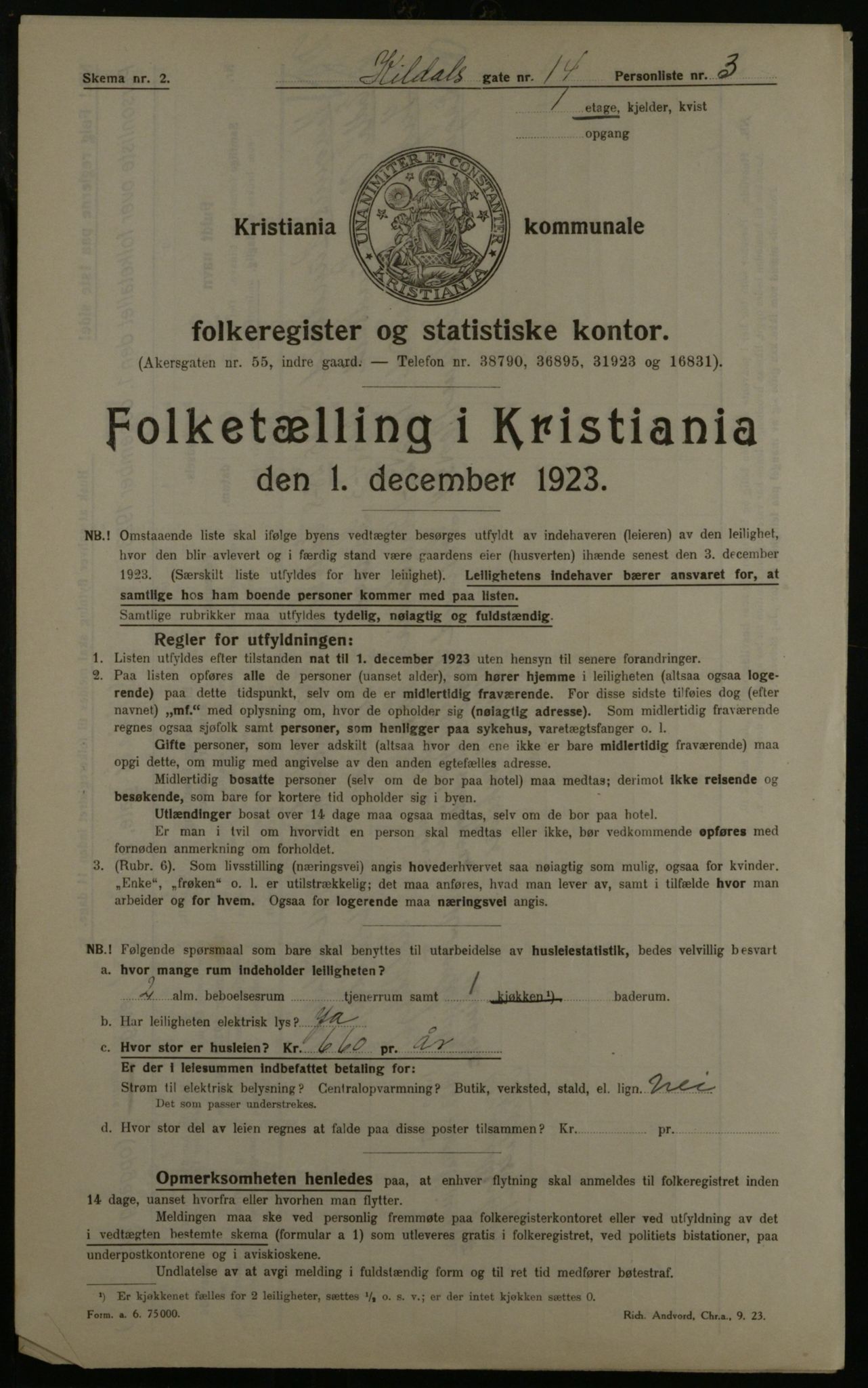 OBA, Municipal Census 1923 for Kristiania, 1923, p. 83652