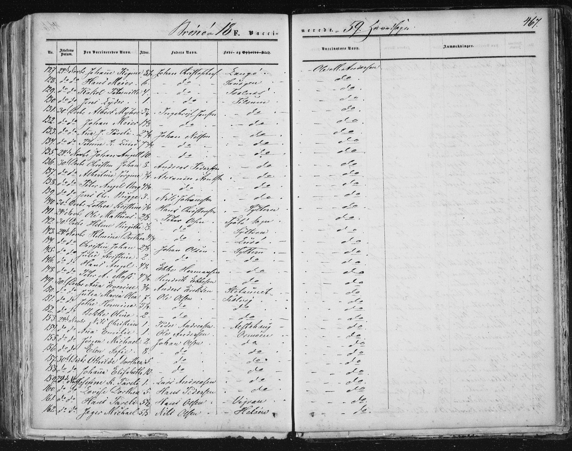 Ministerialprotokoller, klokkerbøker og fødselsregistre - Nordland, AV/SAT-A-1459/813/L0198: Parish register (official) no. 813A08, 1834-1874, p. 467