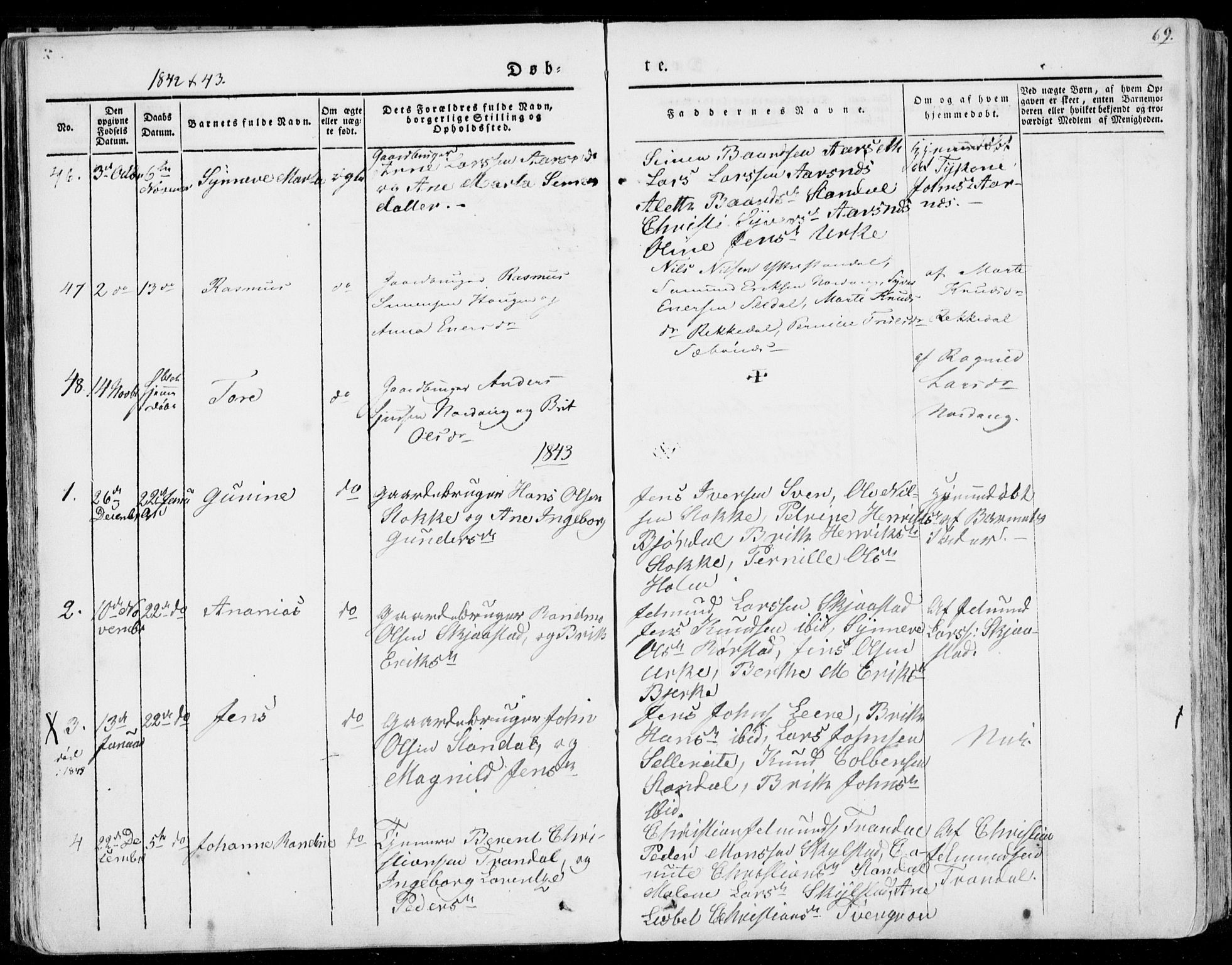 Ministerialprotokoller, klokkerbøker og fødselsregistre - Møre og Romsdal, SAT/A-1454/515/L0208: Parish register (official) no. 515A04, 1830-1846, p. 69