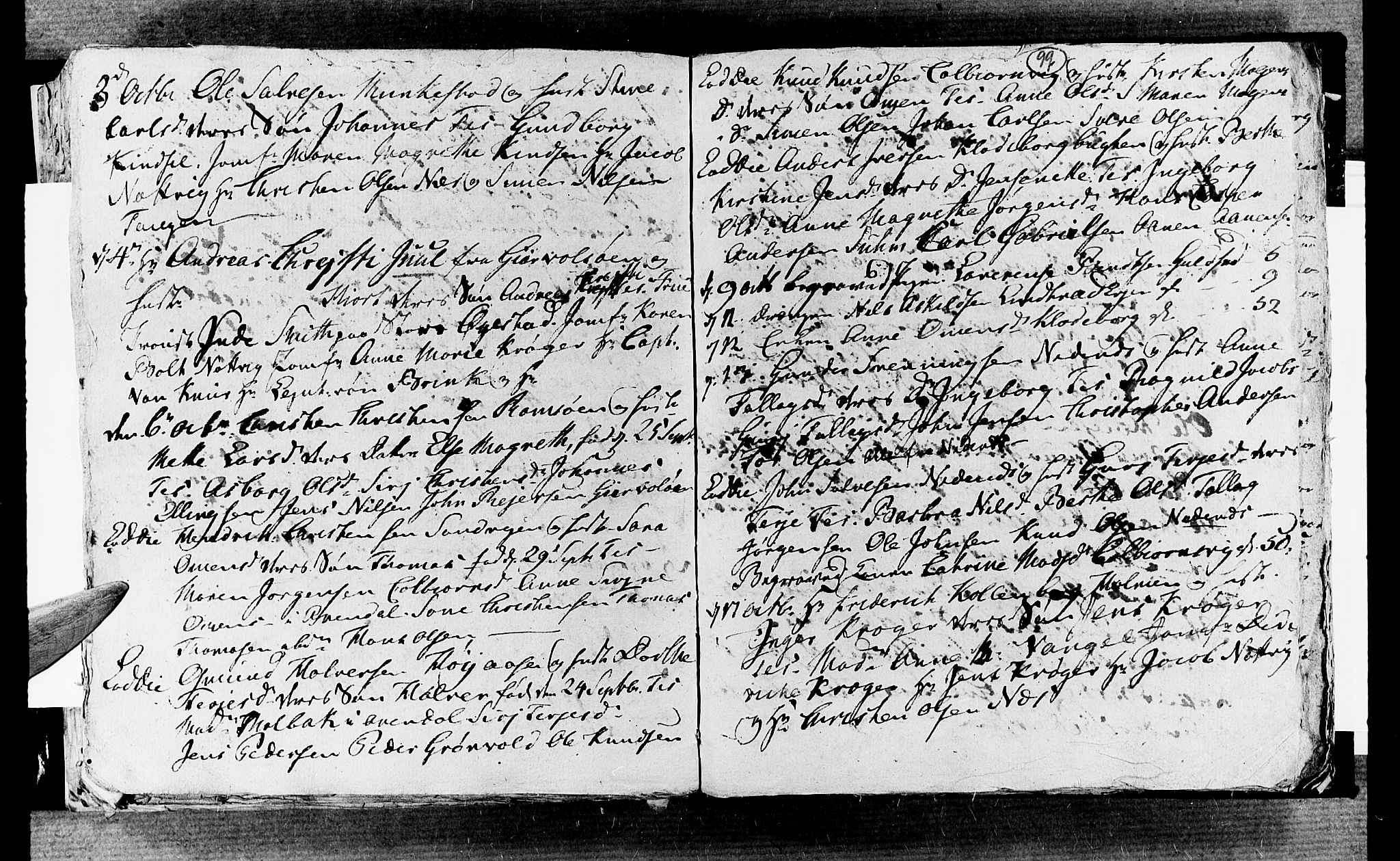 Øyestad sokneprestkontor, AV/SAK-1111-0049/F/Fb/L0002: Parish register (copy) no. B 2, 1795-1807, p. 99