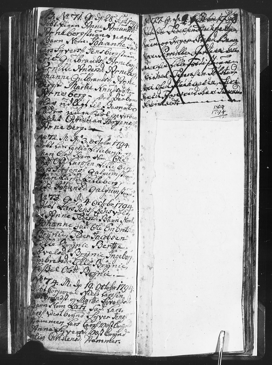 Romedal prestekontor, SAH/PREST-004/L/L0001: Parish register (copy) no. 1, 1785-1794, p. 78