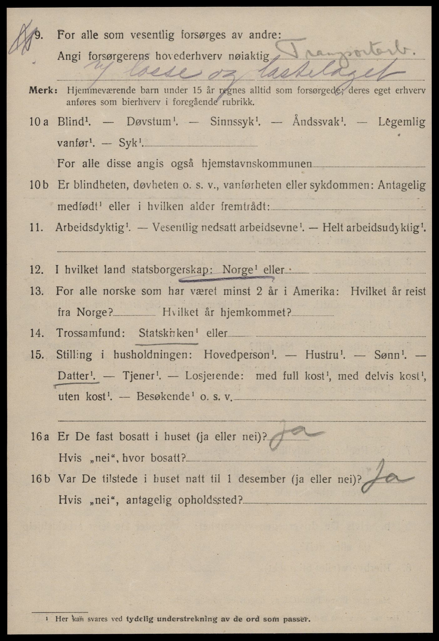 SAT, 1920 census for Kristiansund, 1920, p. 19824