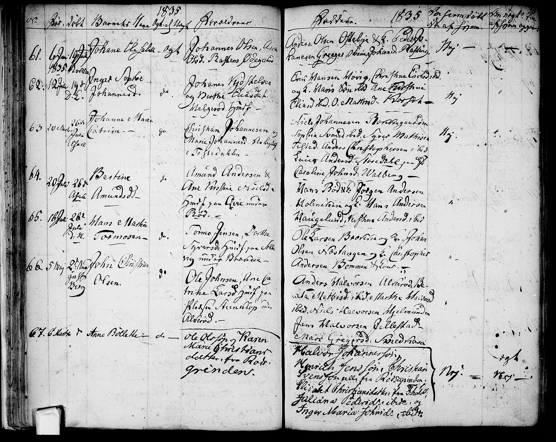 Berg prestekontor Kirkebøker, SAO/A-10902/F/Fa/L0003: Parish register (official) no. I 3, 1832-1842, p. 36