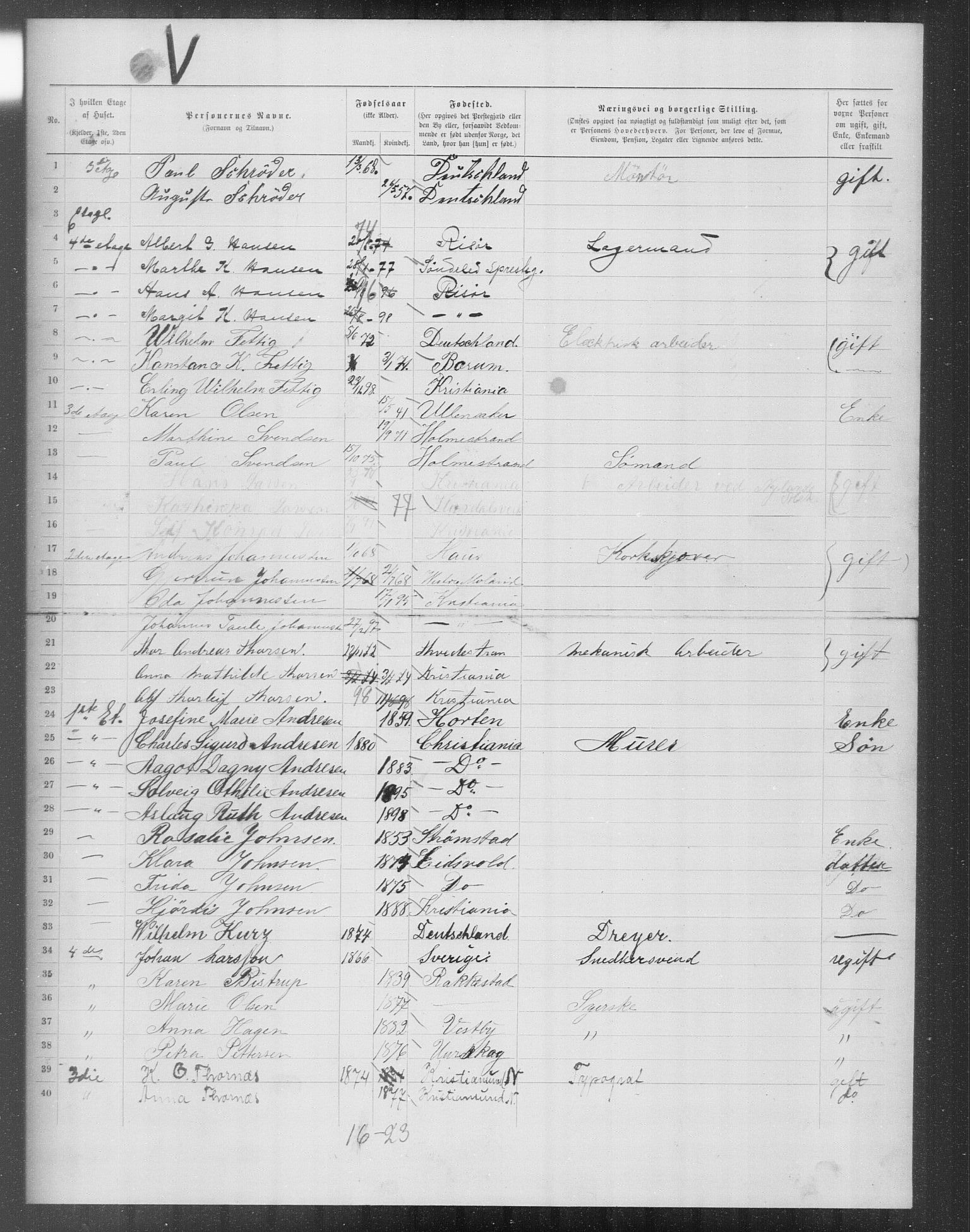 OBA, Municipal Census 1899 for Kristiania, 1899, p. 12202