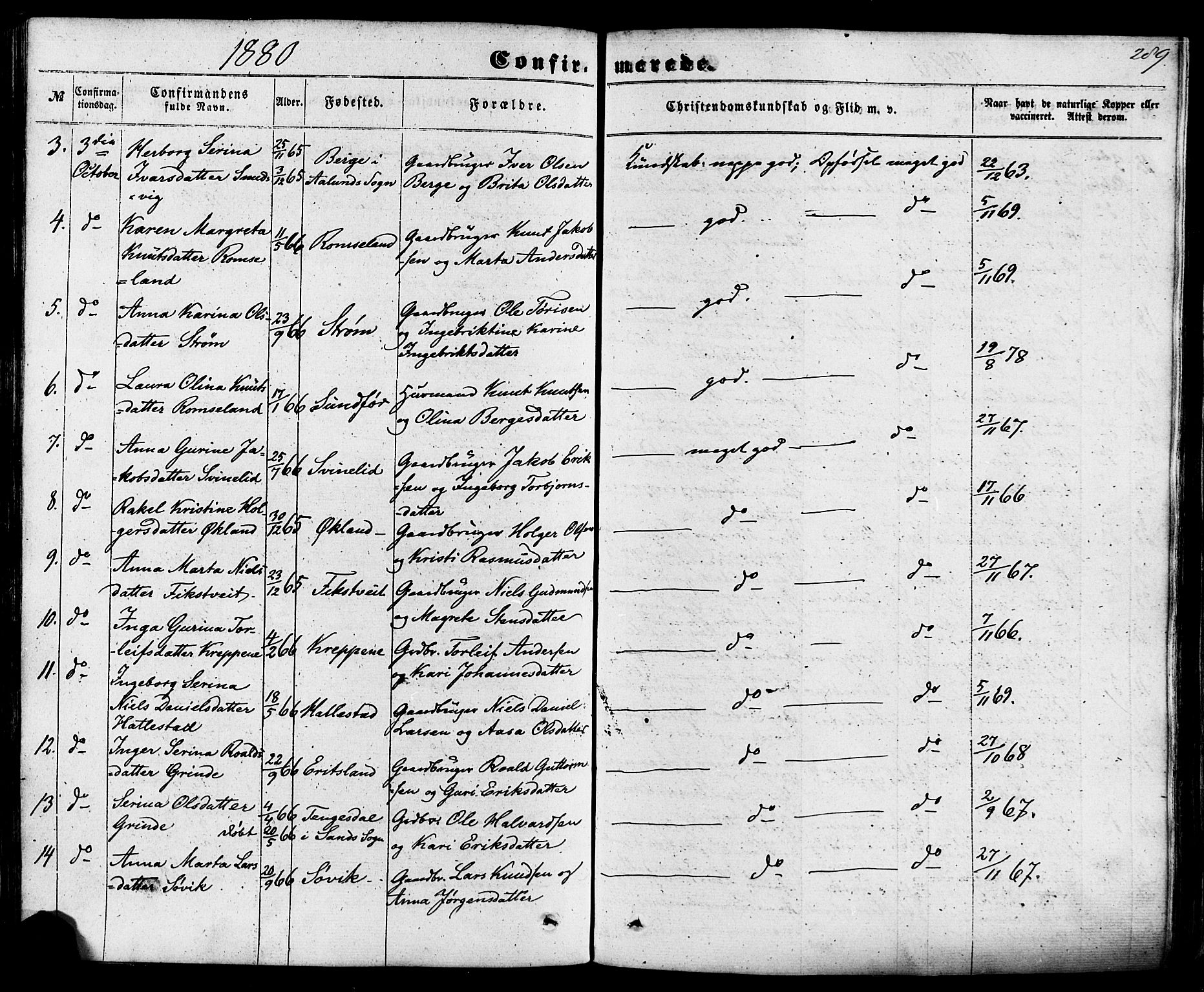 Skjold sokneprestkontor, AV/SAST-A-101847/H/Ha/Haa/L0008: Parish register (official) no. A 8, 1856-1882, p. 289