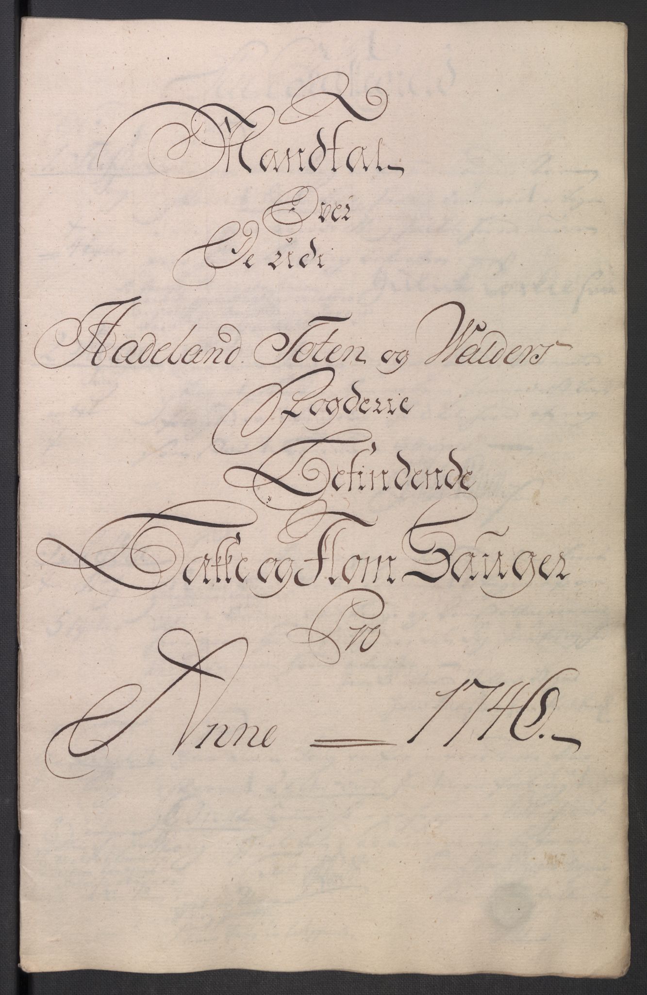 Rentekammeret inntil 1814, Reviderte regnskaper, Fogderegnskap, RA/EA-4092/R18/L1345: Fogderegnskap Hadeland, Toten og Valdres, 1745-1746, p. 404