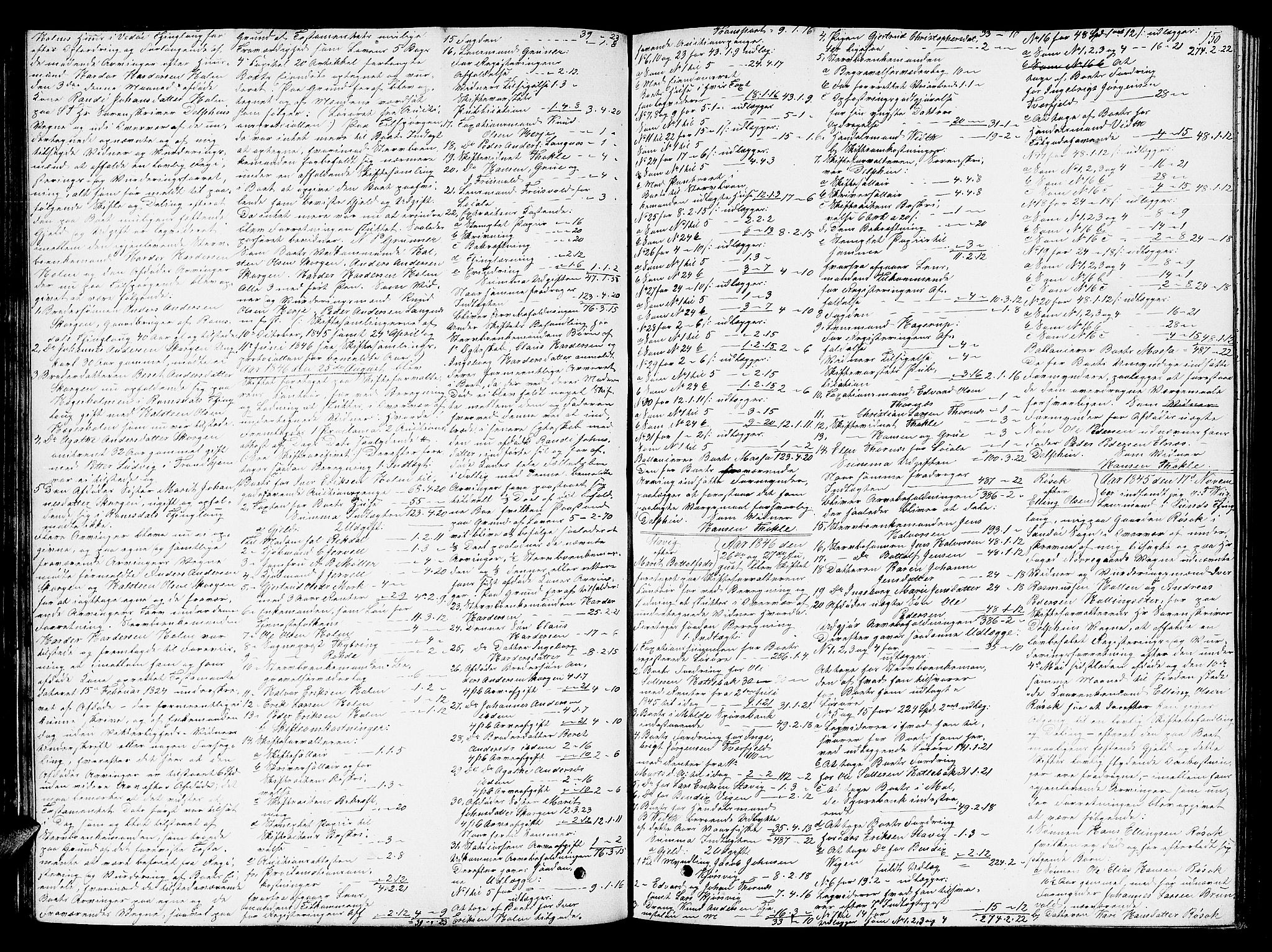 Romsdal sorenskriveri, AV/SAT-A-4149/1/3/3A/L0019: Skifteutlodnings Protokoll 5, 1844-1859, p. 150