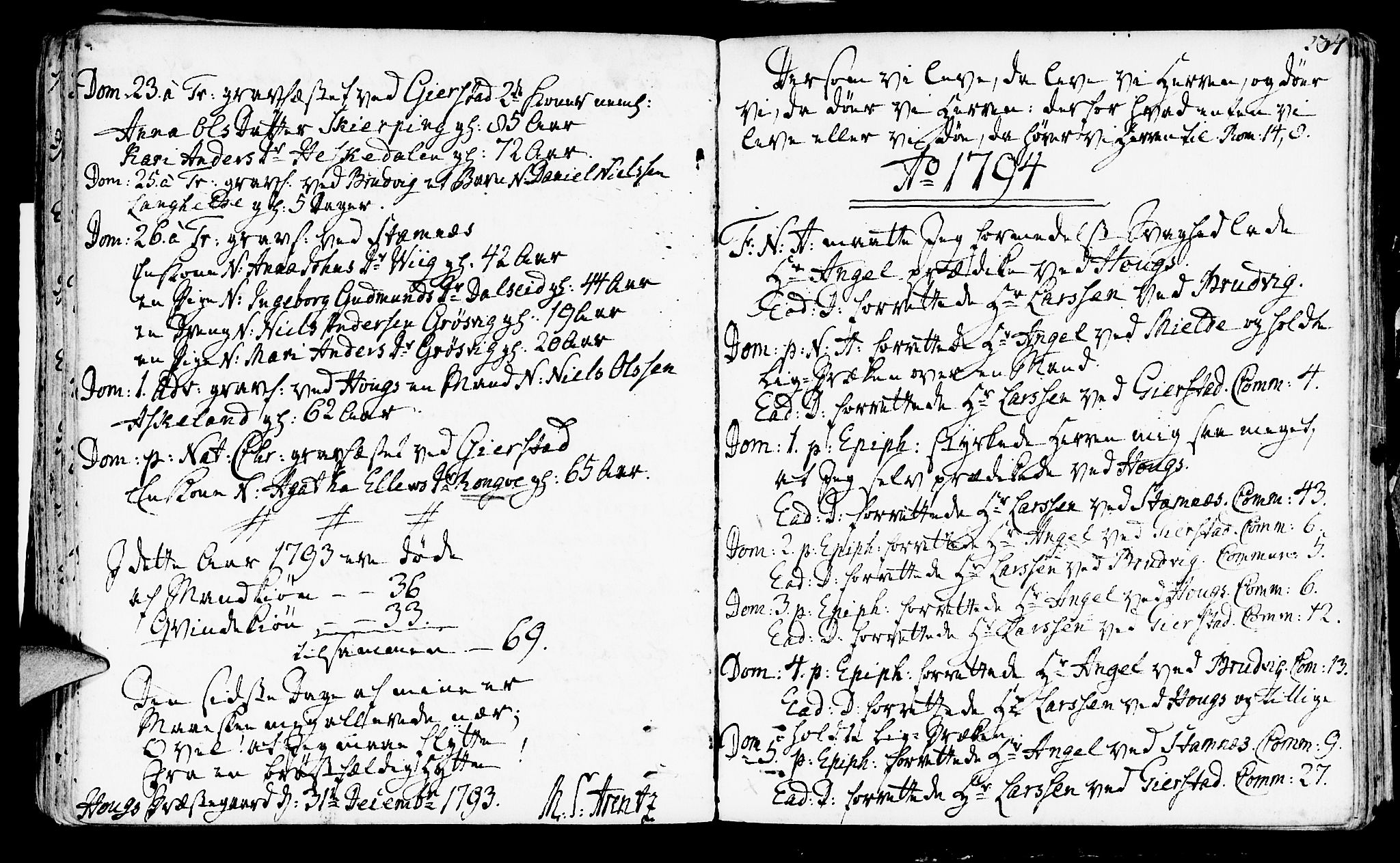 Haus sokneprestembete, SAB/A-75601/H/Haa: Parish register (official) no. A 10, 1782-1796, p. 234