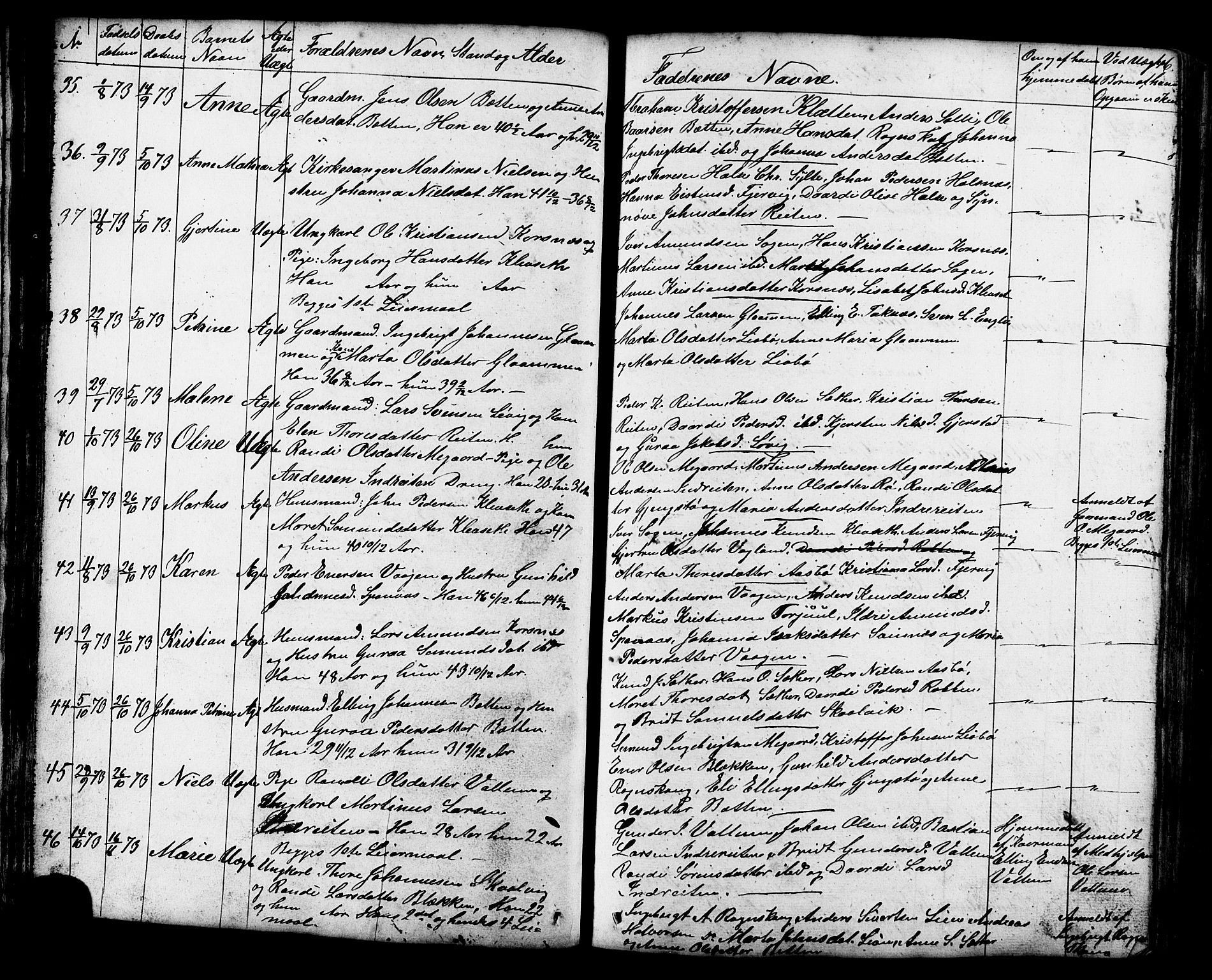 Ministerialprotokoller, klokkerbøker og fødselsregistre - Møre og Romsdal, AV/SAT-A-1454/576/L0890: Parish register (copy) no. 576C01, 1837-1908, p. 46