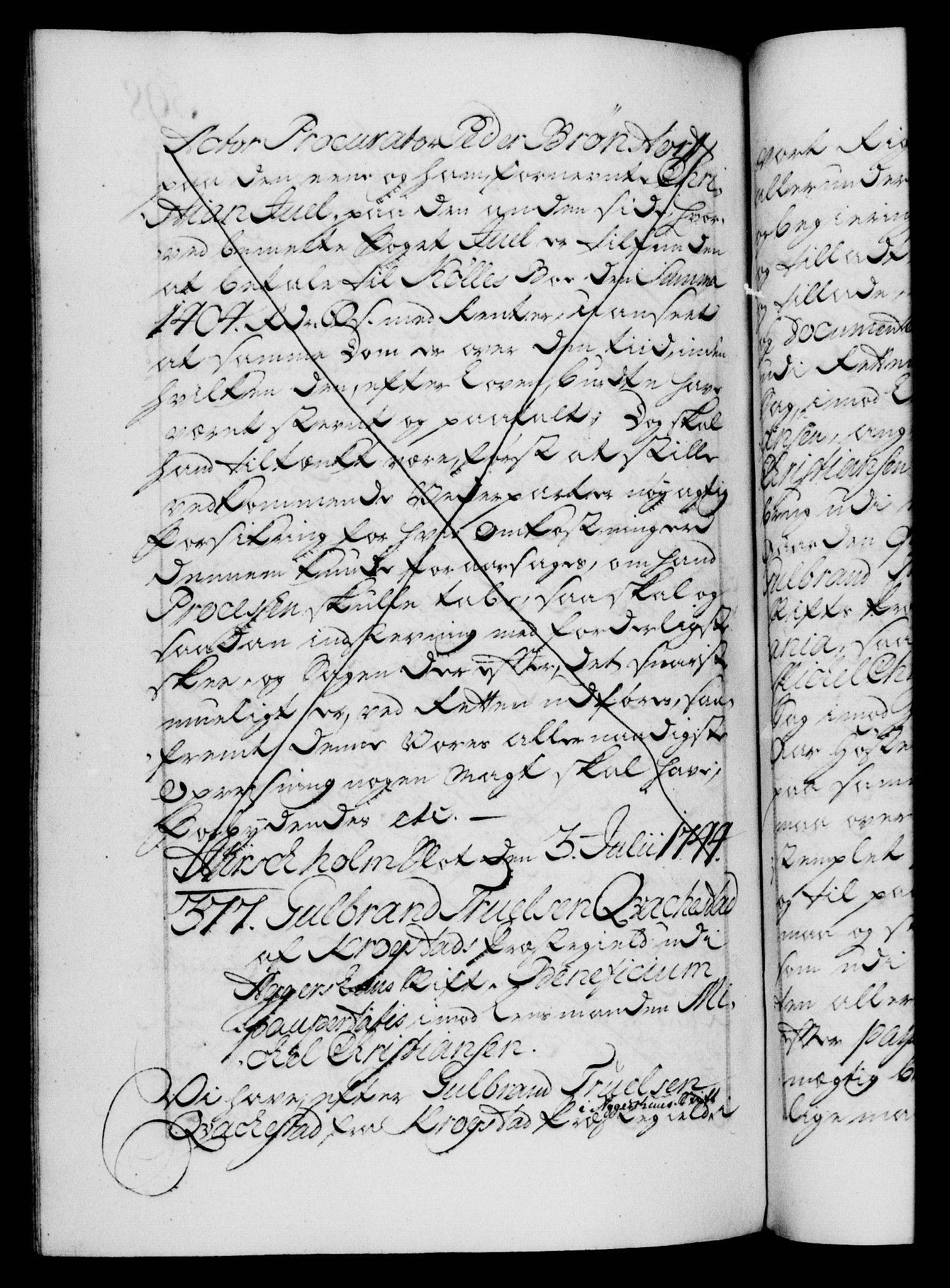 Danske Kanselli 1572-1799, AV/RA-EA-3023/F/Fc/Fca/Fcaa/L0033: Norske registre, 1743-1744, p. 598b