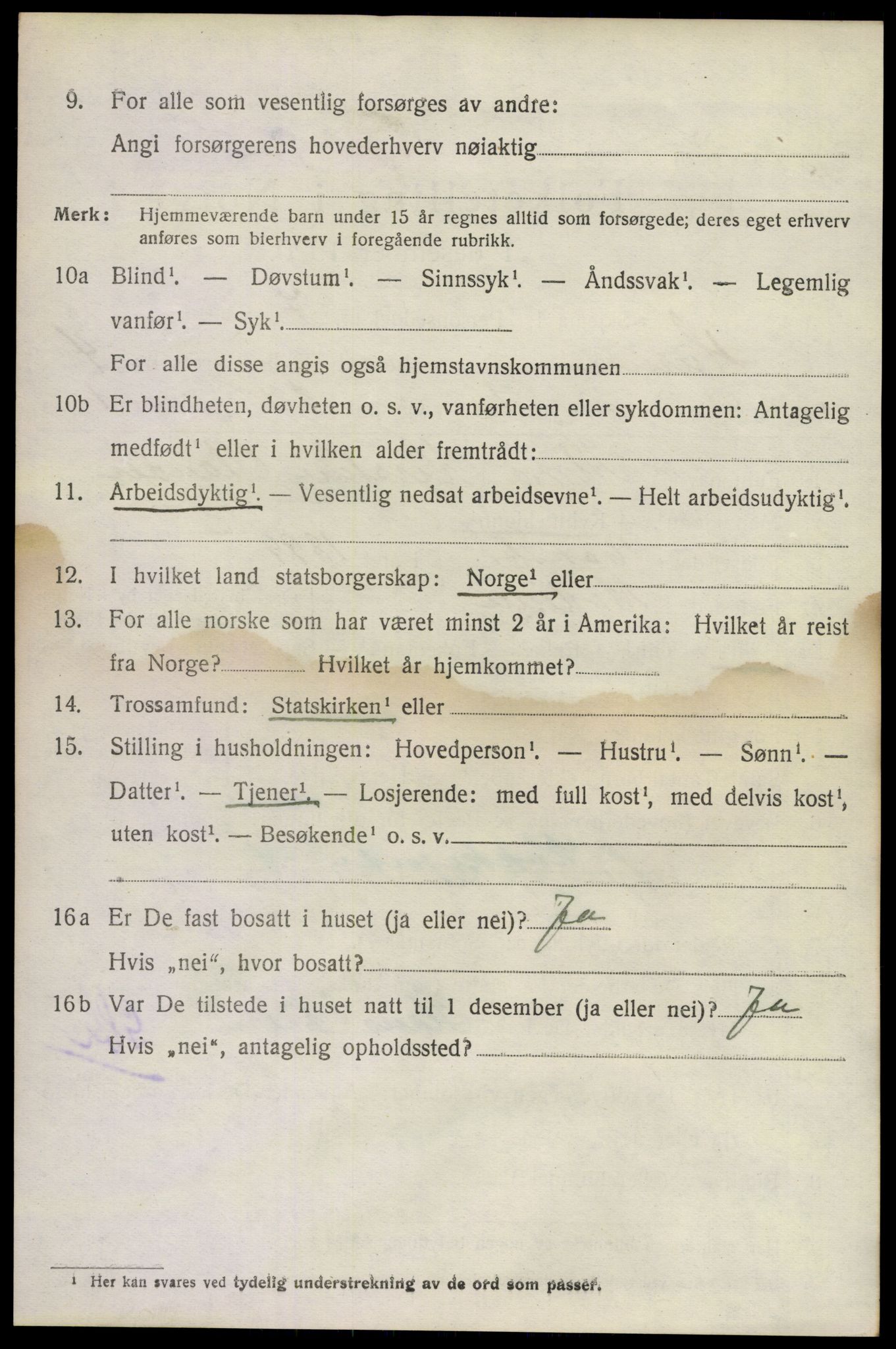 SAKO, 1920 census for Hurum, 1920, p. 5919