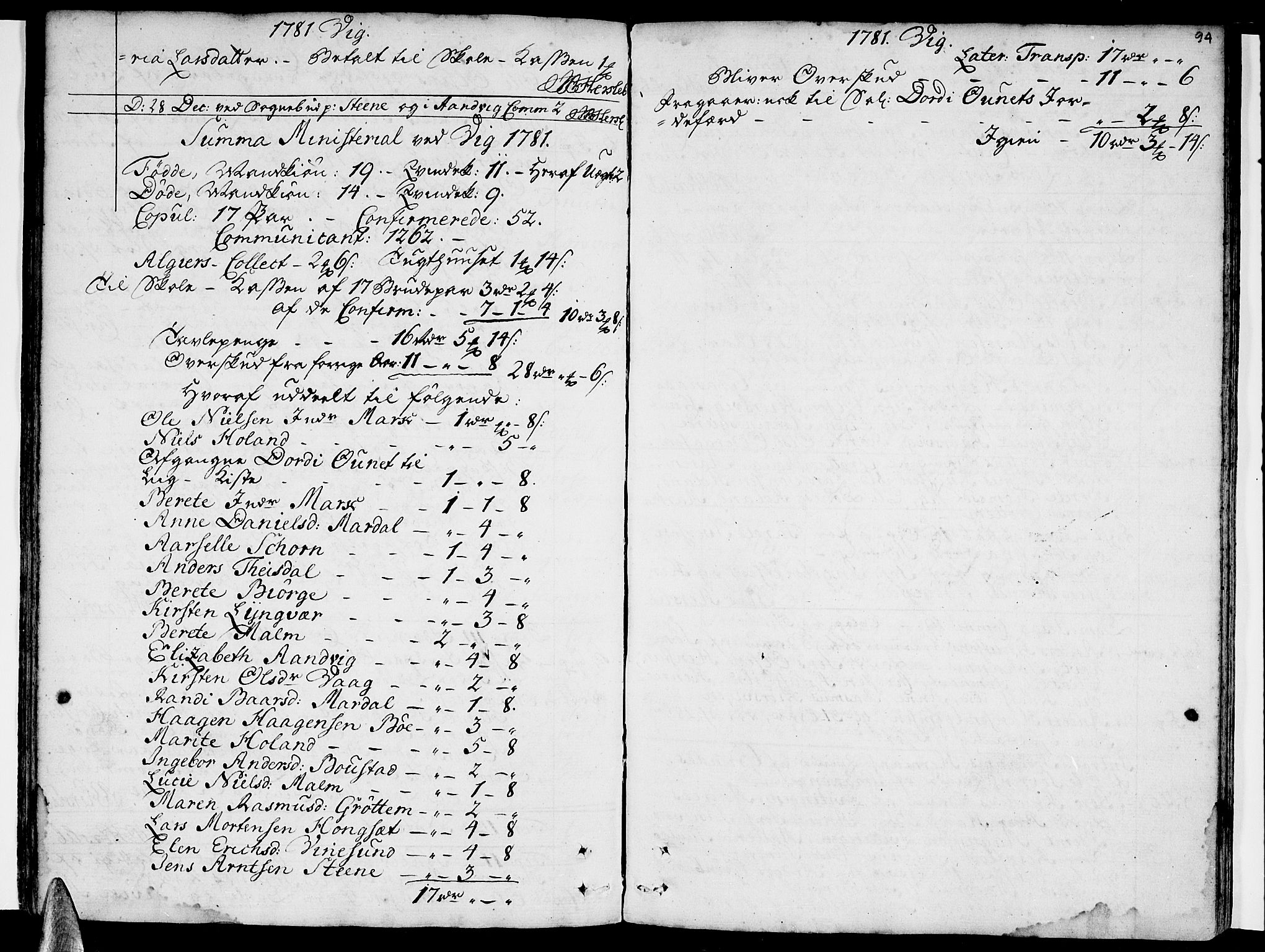 Ministerialprotokoller, klokkerbøker og fødselsregistre - Nordland, AV/SAT-A-1459/812/L0173: Parish register (official) no. 812A02, 1752-1800, p. 94