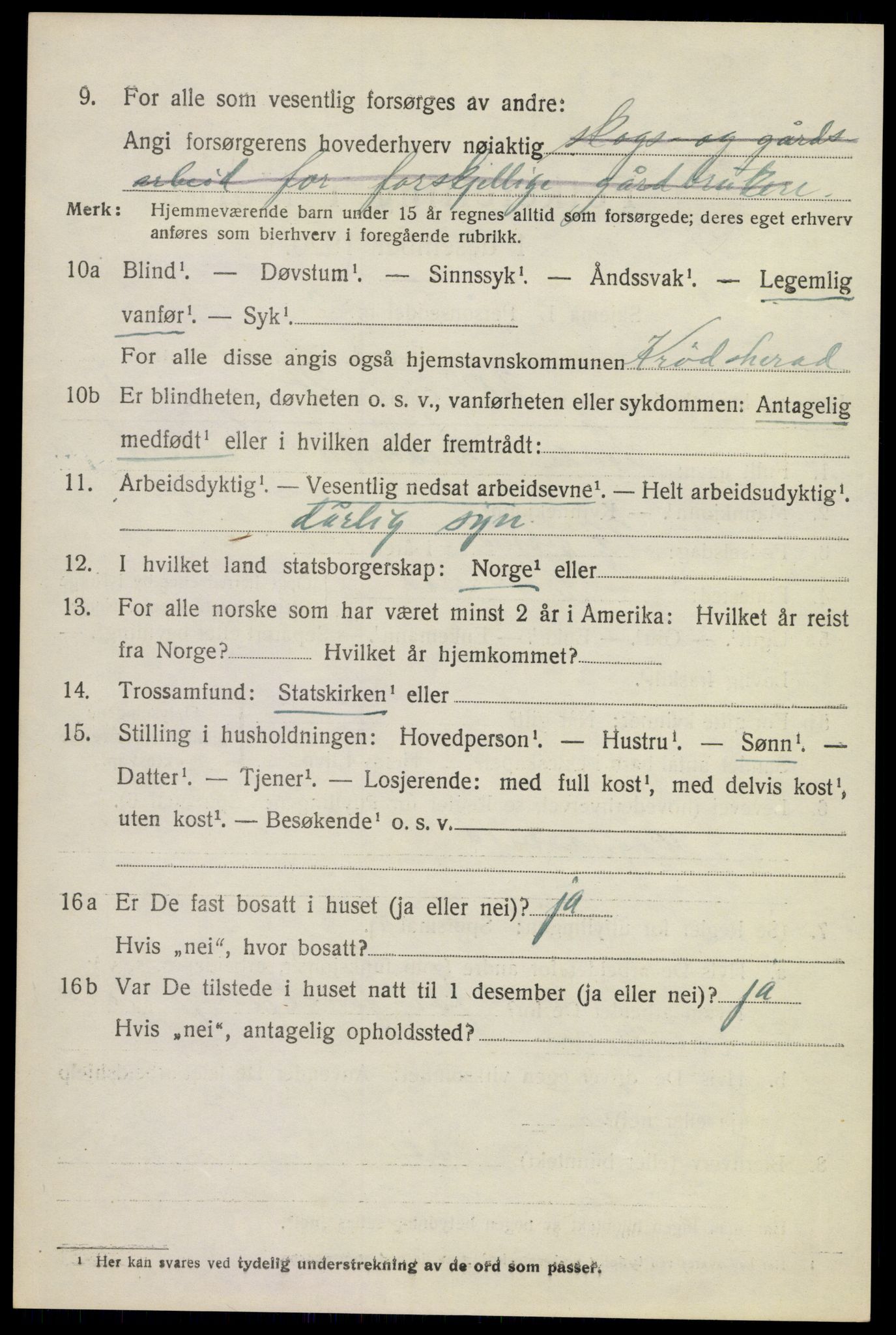 SAKO, 1920 census for Krødsherad, 1920, p. 4946