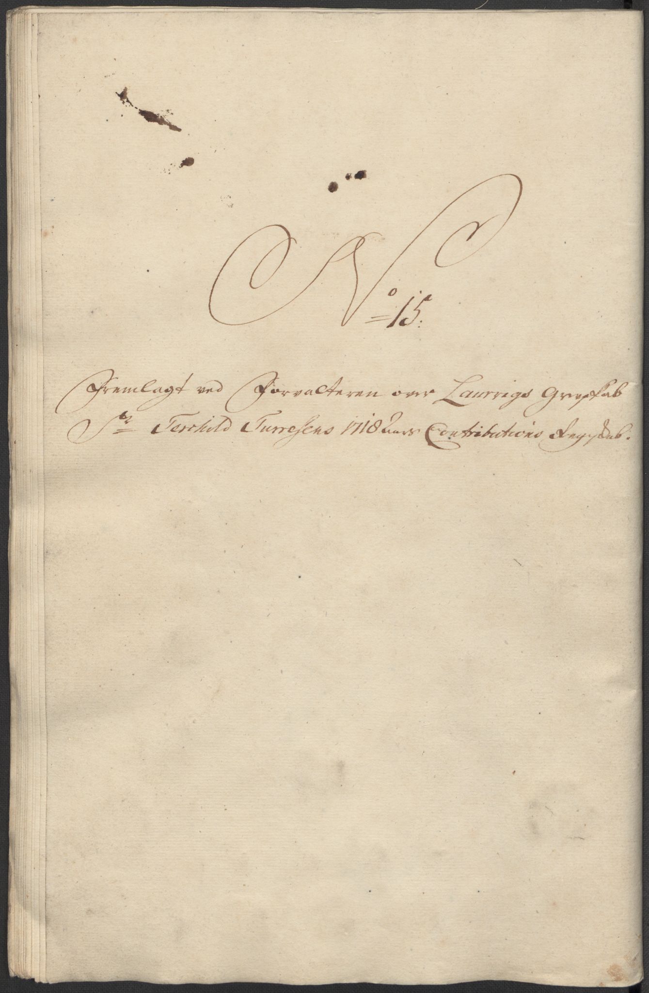 Rentekammeret inntil 1814, Reviderte regnskaper, Fogderegnskap, RA/EA-4092/R33/L1988: Fogderegnskap Larvik grevskap, 1718, p. 248