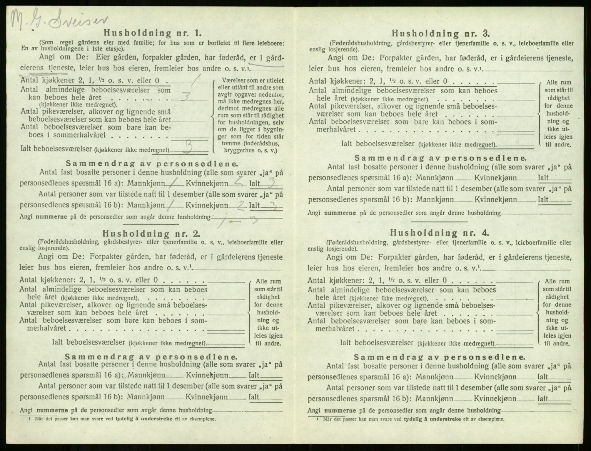 SAKO, 1920 census for Borre, 1920, p. 797