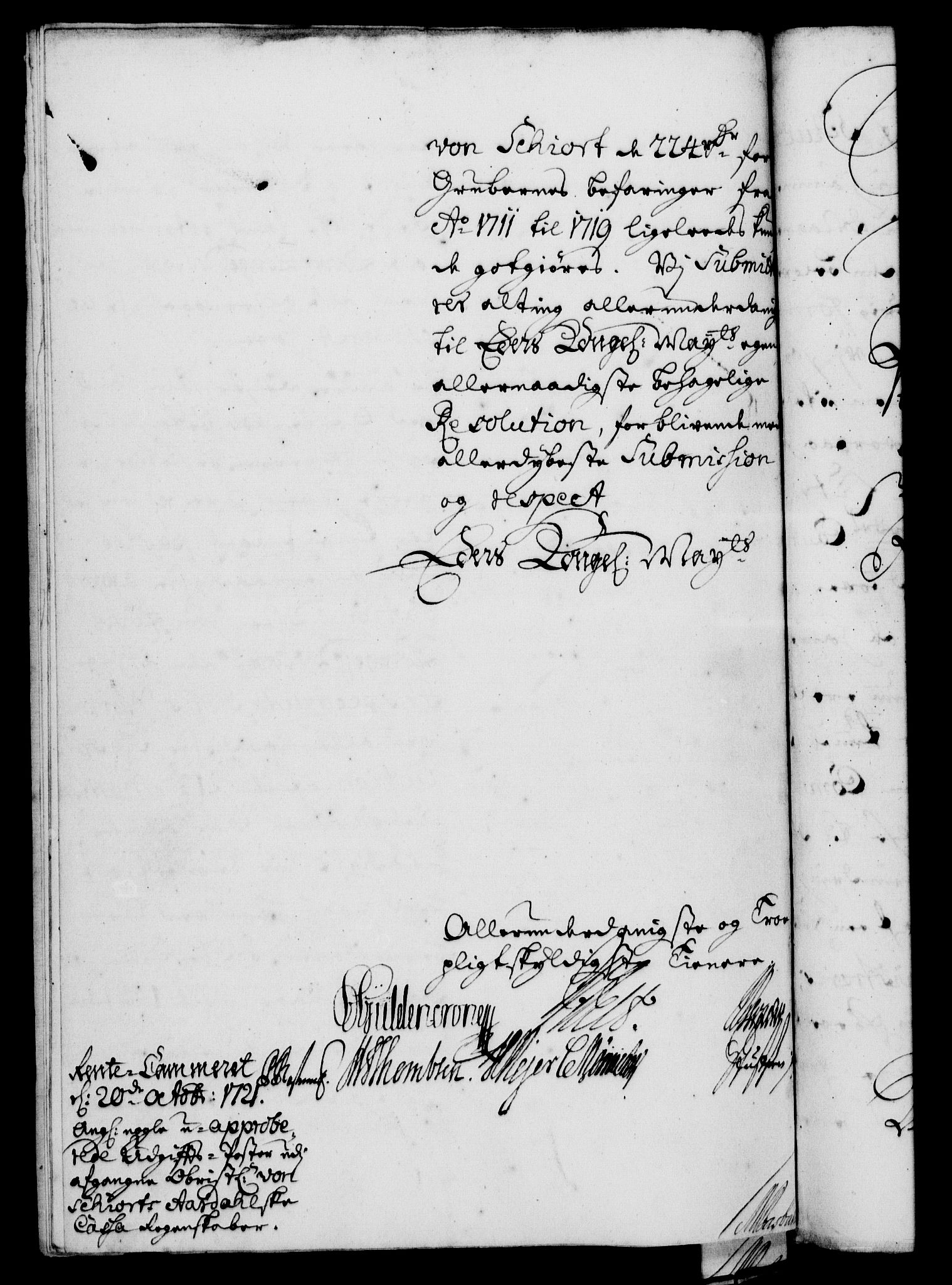 Rentekammeret, Kammerkanselliet, RA/EA-3111/G/Gf/Gfa/L0004: Norsk relasjons- og resolusjonsprotokoll (merket RK 52.4), 1721, p. 1345
