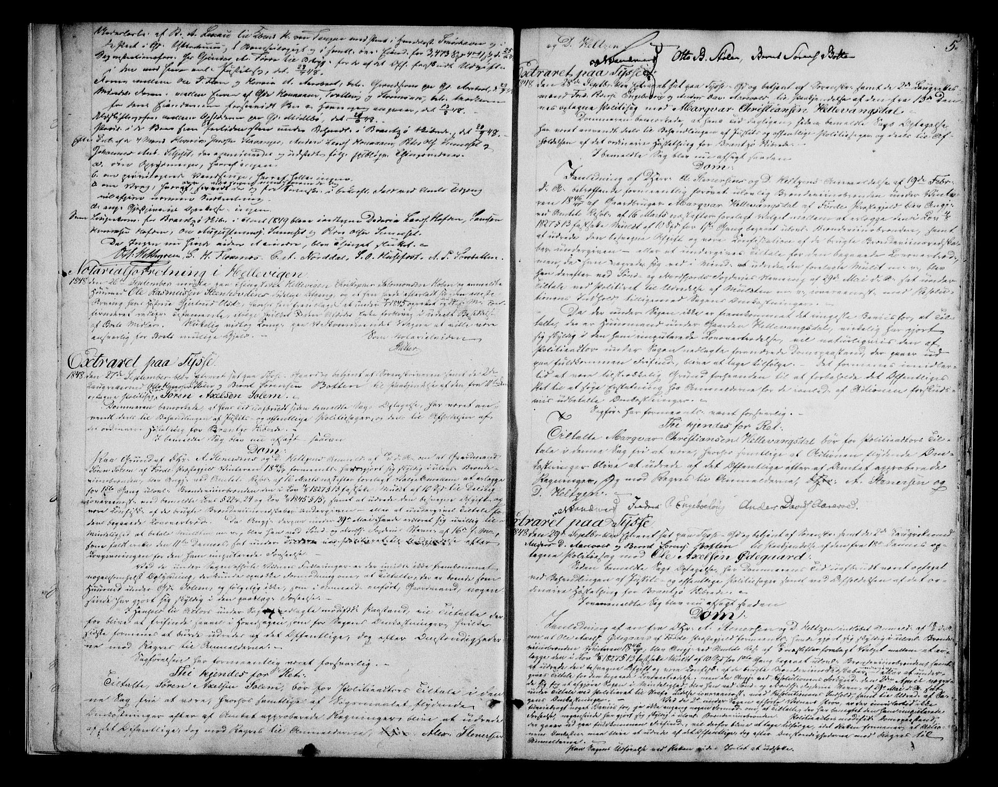 Sunnfjord tingrett, AV/SAB-A-3201/1/F/Fa/Fab/L0024: Tingbok, 1848-1853, p. 4b-5a
