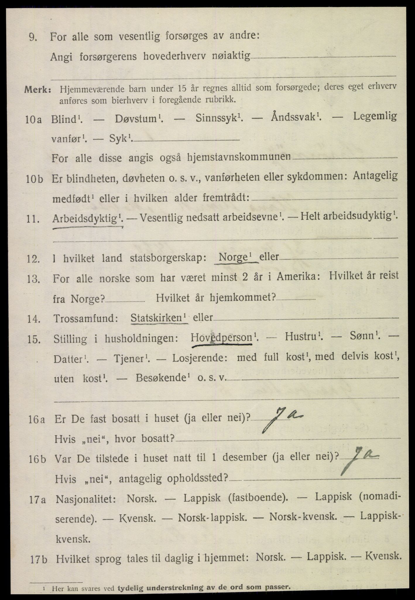 SAT, 1920 census for Brønnøy, 1920, p. 3305