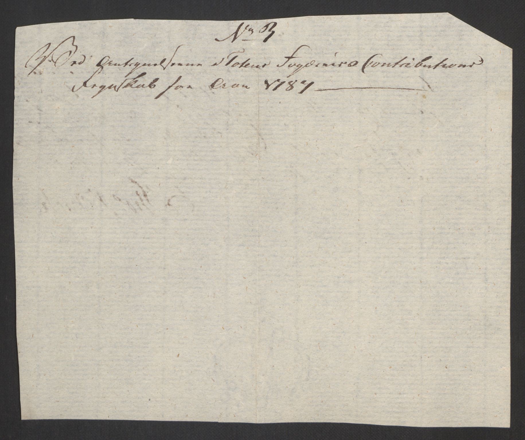 Rentekammeret inntil 1814, Reviderte regnskaper, Fogderegnskap, RA/EA-4092/R19/L1374: Fogderegnskap Toten, Hadeland og Vardal, 1787, p. 491