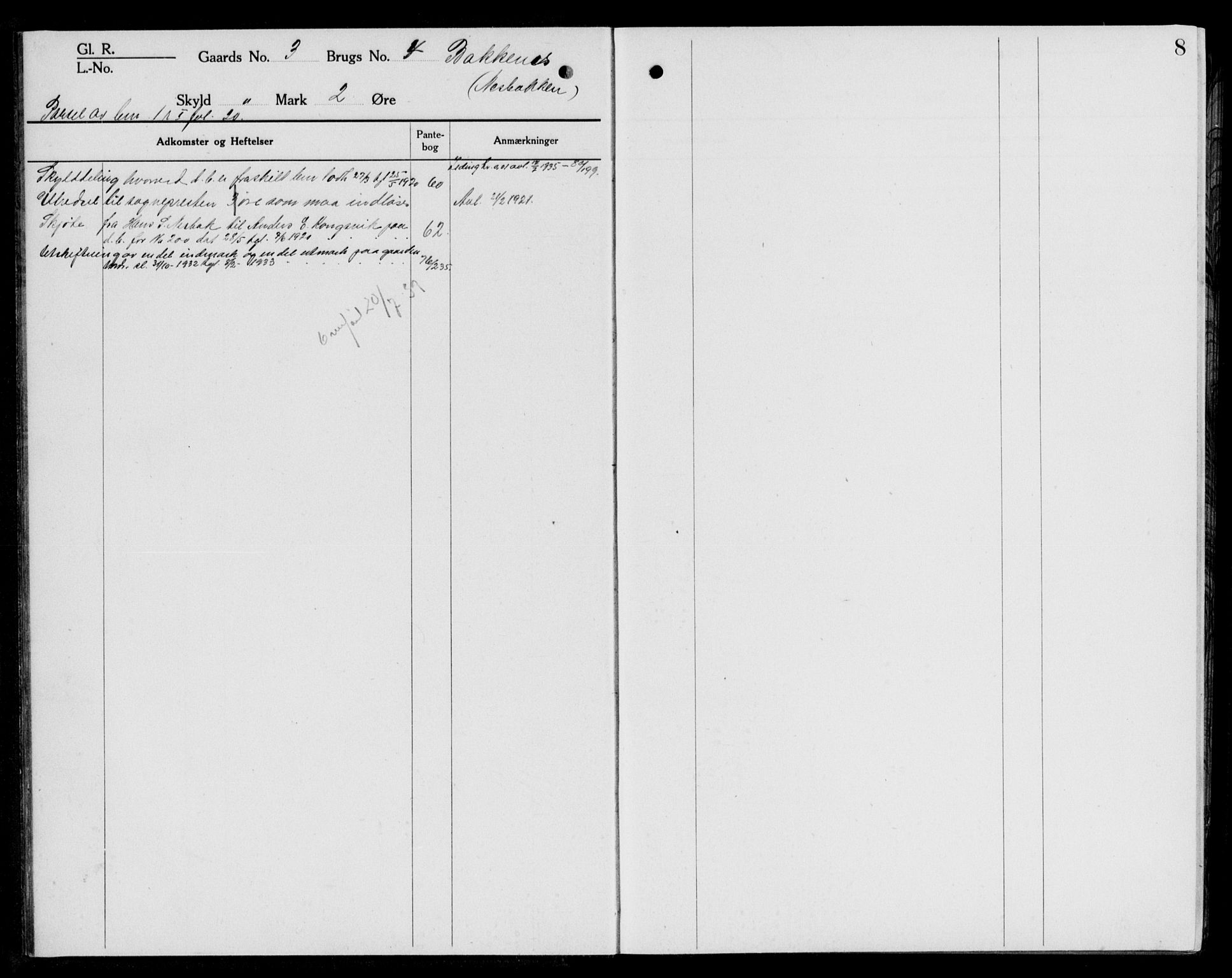 Nordfjord sorenskriveri, SAB/A-2801/02/02a/02ae/L0003: Mortgage register no. II.A.e.3, 1918-1936, p. 8