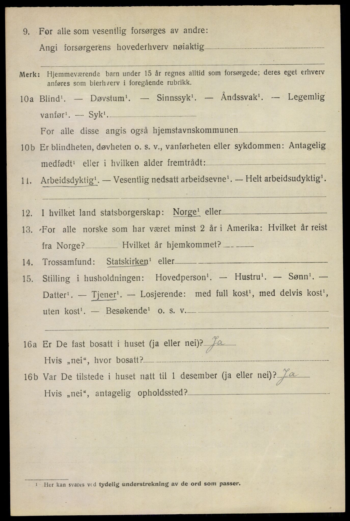 SAO, 1920 census for Ullensaker, 1920, p. 4678