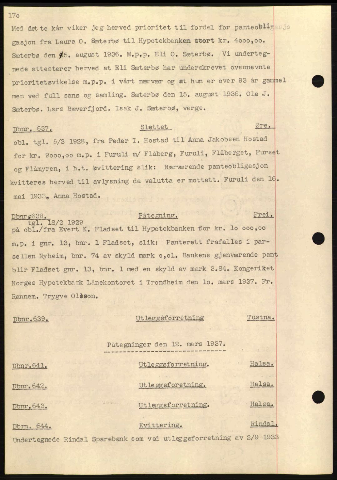 Nordmøre sorenskriveri, AV/SAT-A-4132/1/2/2Ca: Mortgage book no. C80, 1936-1939, Diary no: : 637/1937