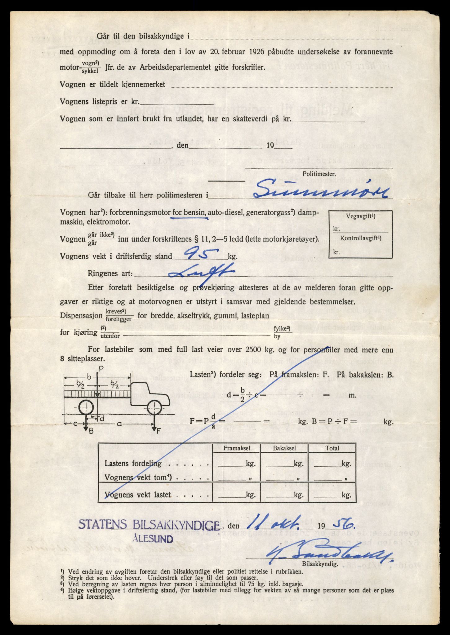 Møre og Romsdal vegkontor - Ålesund trafikkstasjon, AV/SAT-A-4099/F/Fe/L0040: Registreringskort for kjøretøy T 13531 - T 13709, 1927-1998, p. 764