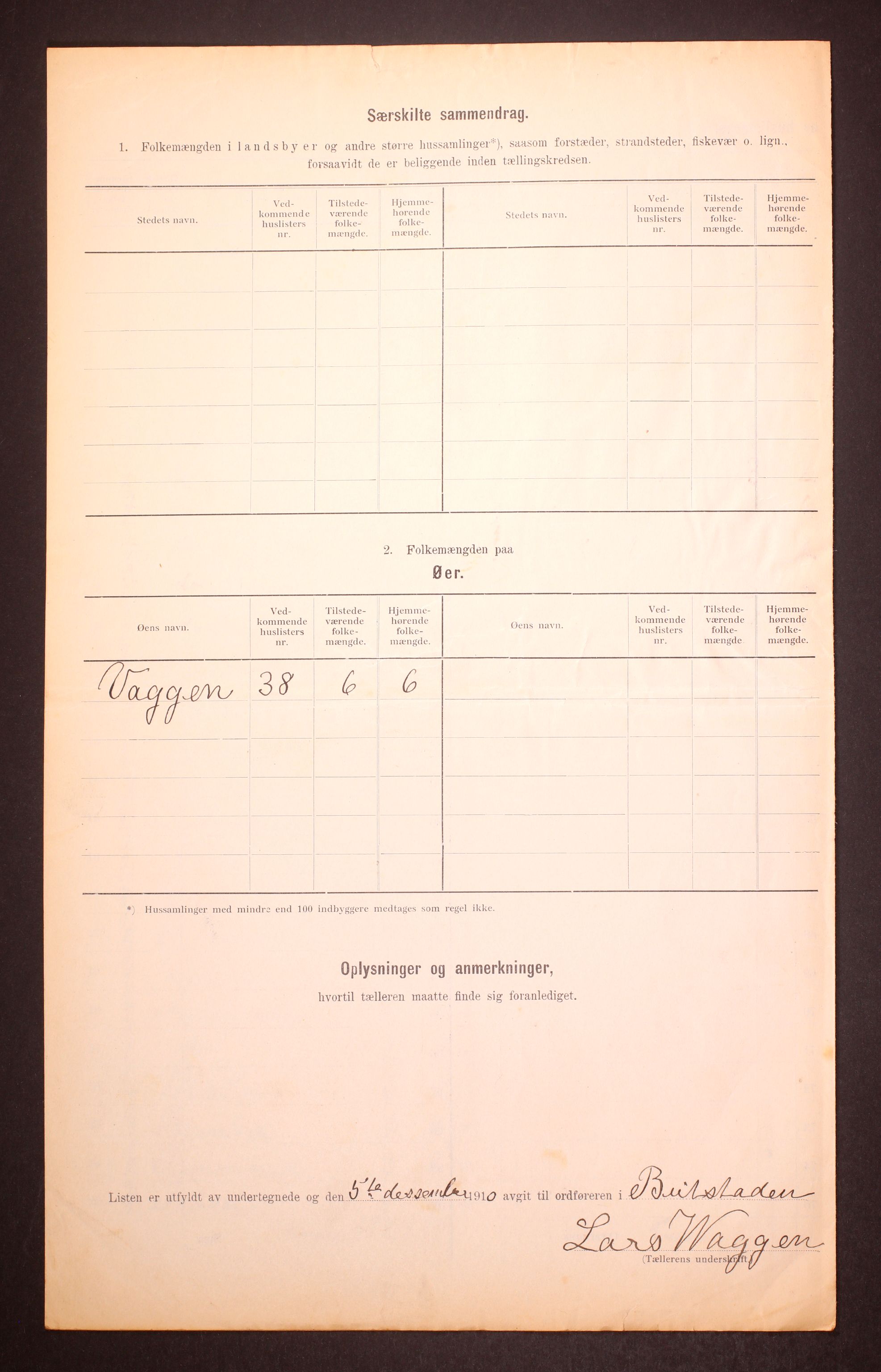 RA, 1910 census for Beitstad, 1910, p. 6