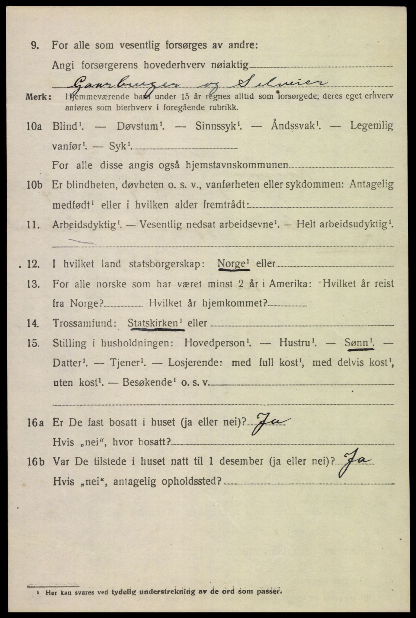 SAK, 1920 census for Konsmo, 1920, p. 1271