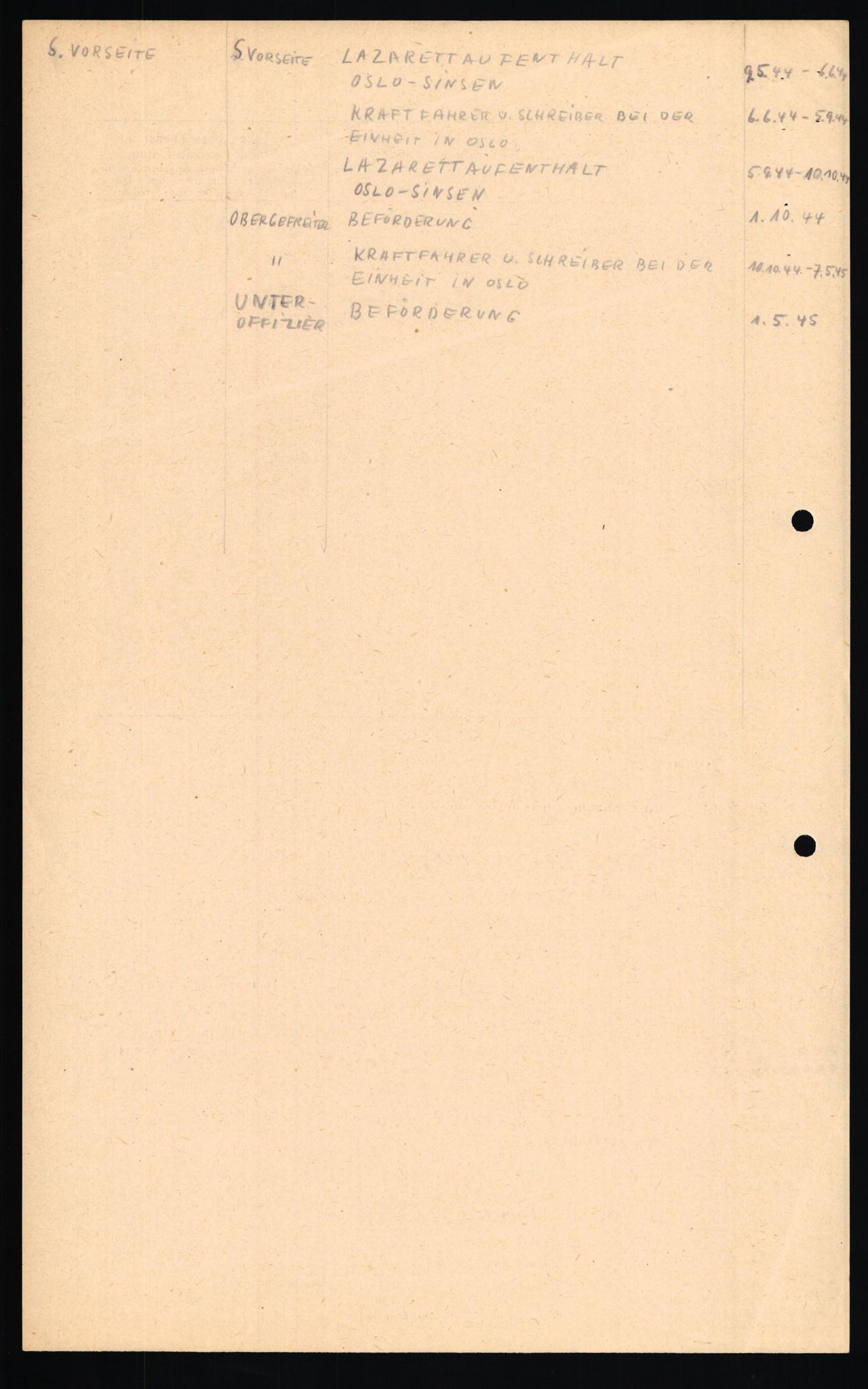 Forsvaret, Forsvarets overkommando II, AV/RA-RAFA-3915/D/Db/L0008: CI Questionaires. Tyske okkupasjonsstyrker i Norge. Tyskere., 1945-1946, p. 13