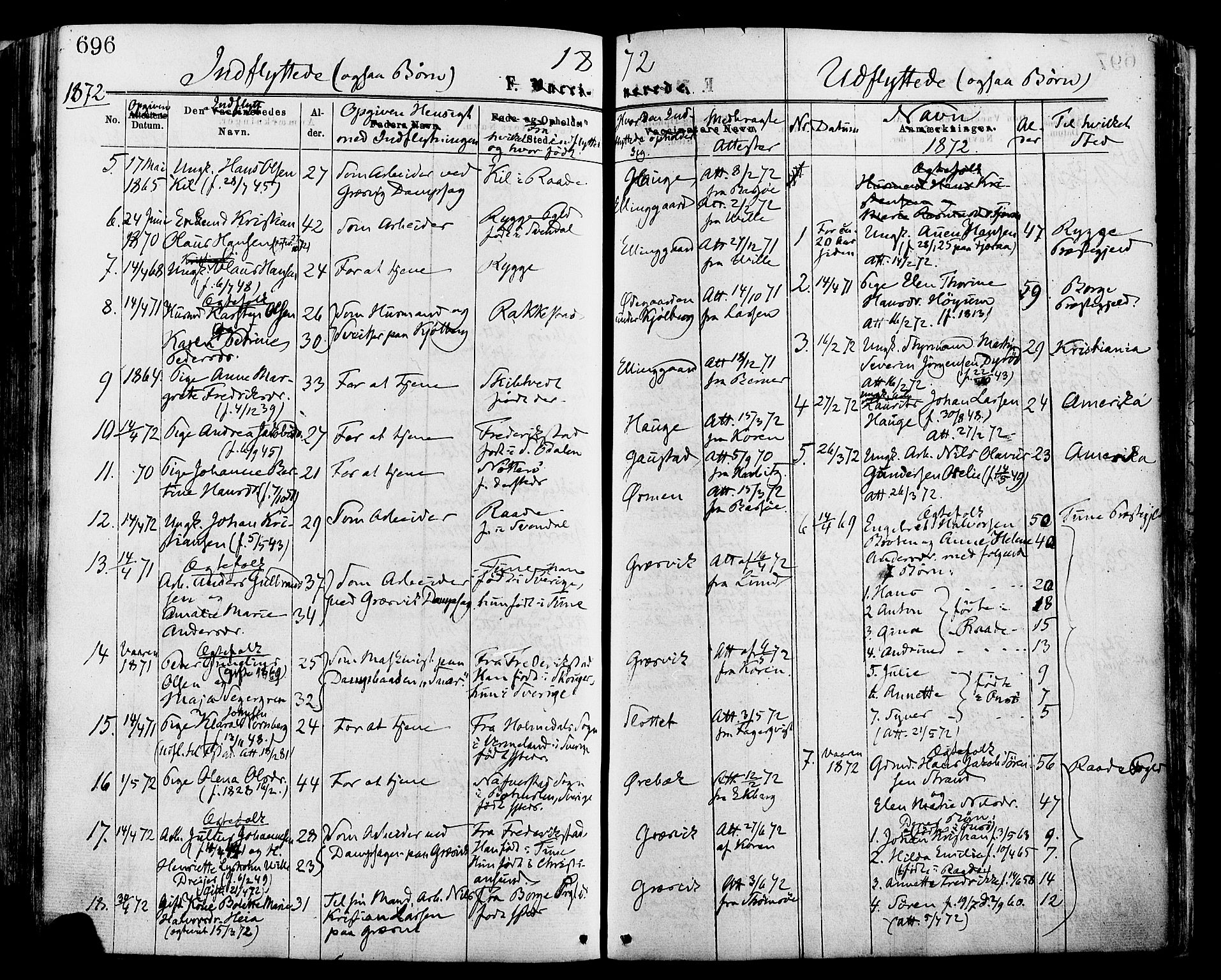 Onsøy prestekontor Kirkebøker, AV/SAO-A-10914/F/Fa/L0004: Parish register (official) no. I 4, 1861-1877, p. 696