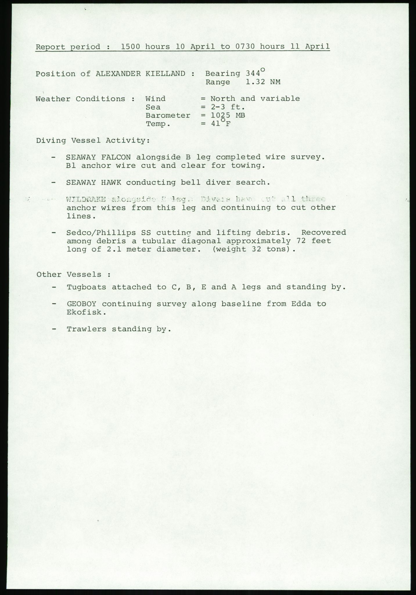 Justisdepartementet, Granskningskommisjonen ved Alexander Kielland-ulykken 27.3.1980, AV/RA-S-1165/D/L0017: P Hjelpefartøy (Doku.liste + P1-P6 av 6)/Q Hovedredningssentralen (Q0-Q27 av 27), 1980-1981, p. 119