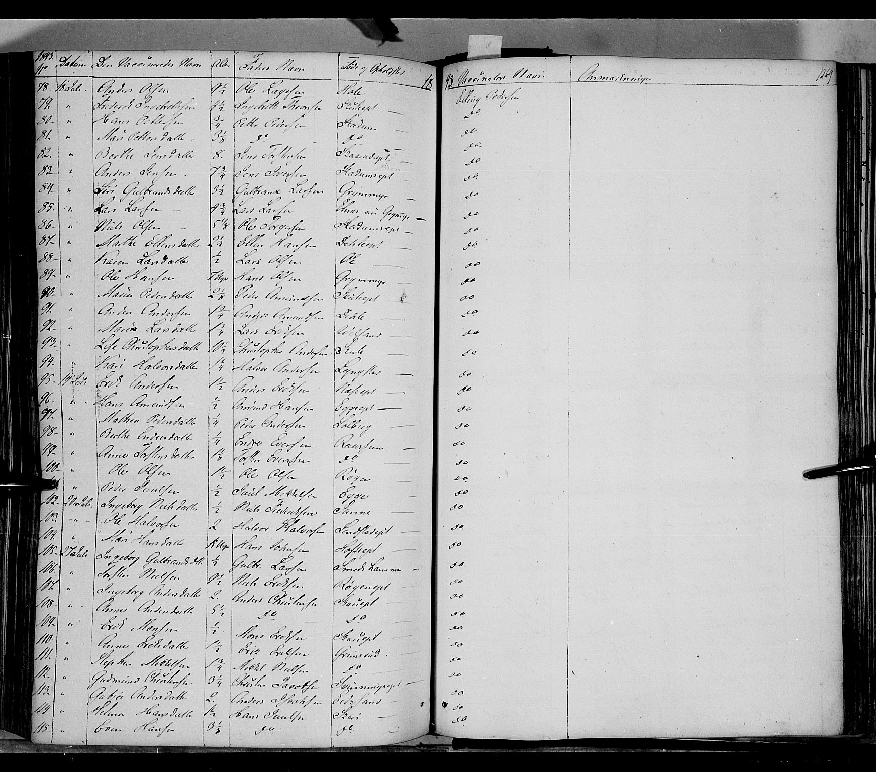 Gran prestekontor, AV/SAH-PREST-112/H/Ha/Haa/L0011: Parish register (official) no. 11, 1842-1856, p. 1268-1269