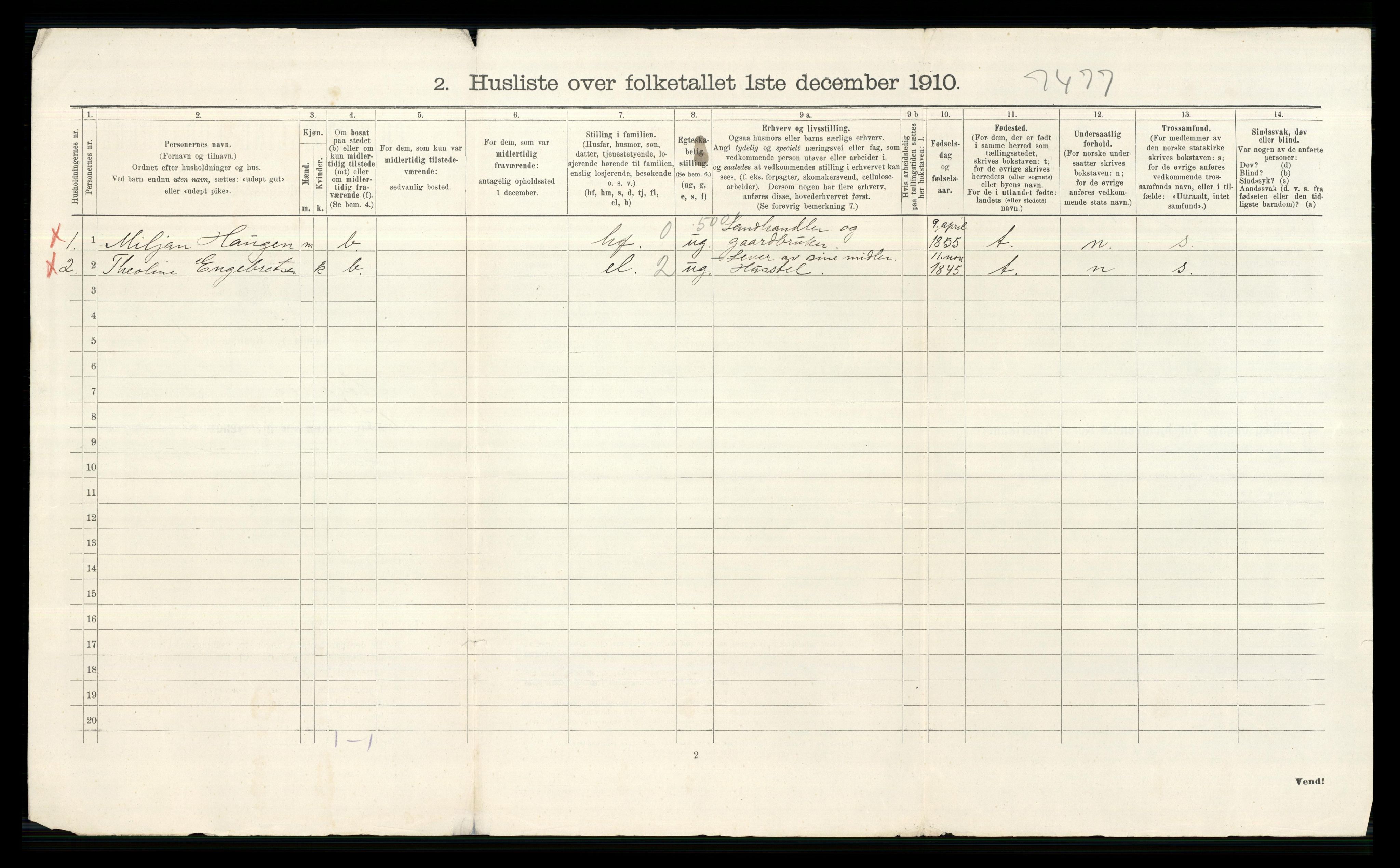 RA, 1910 census for Høland, 1910, p. 1216