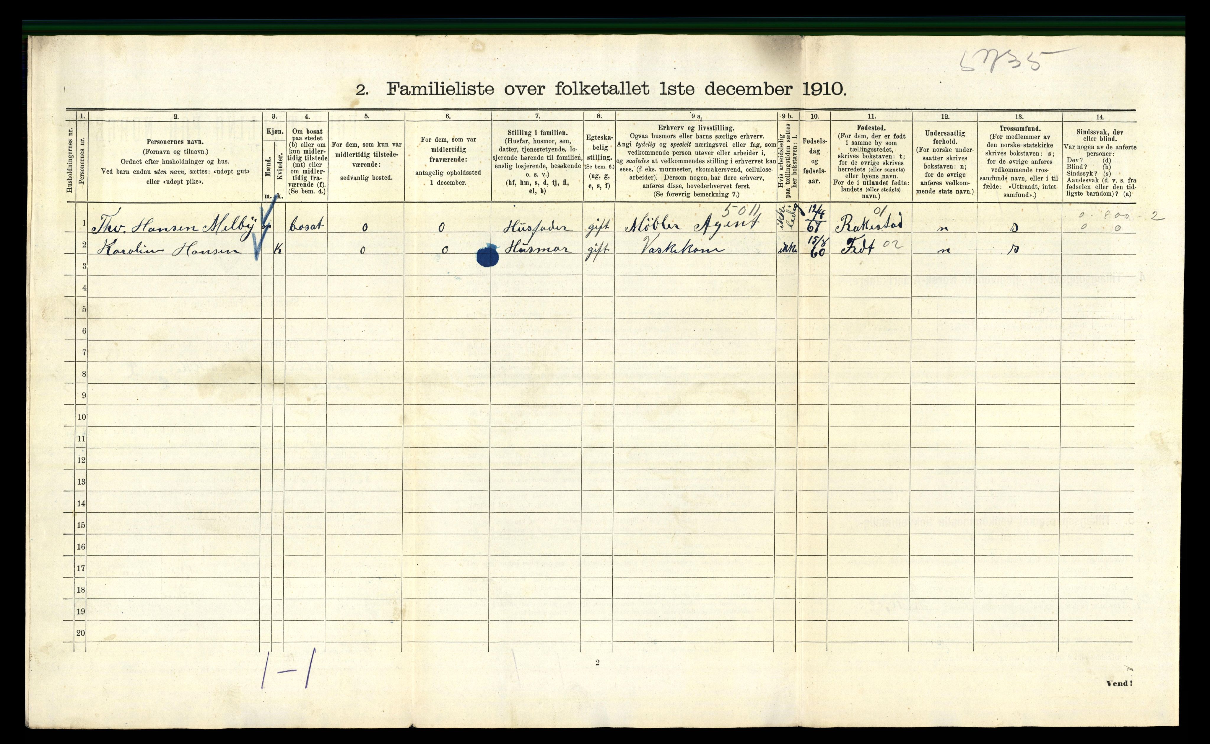 RA, 1910 census for Kristiania, 1910, p. 124692