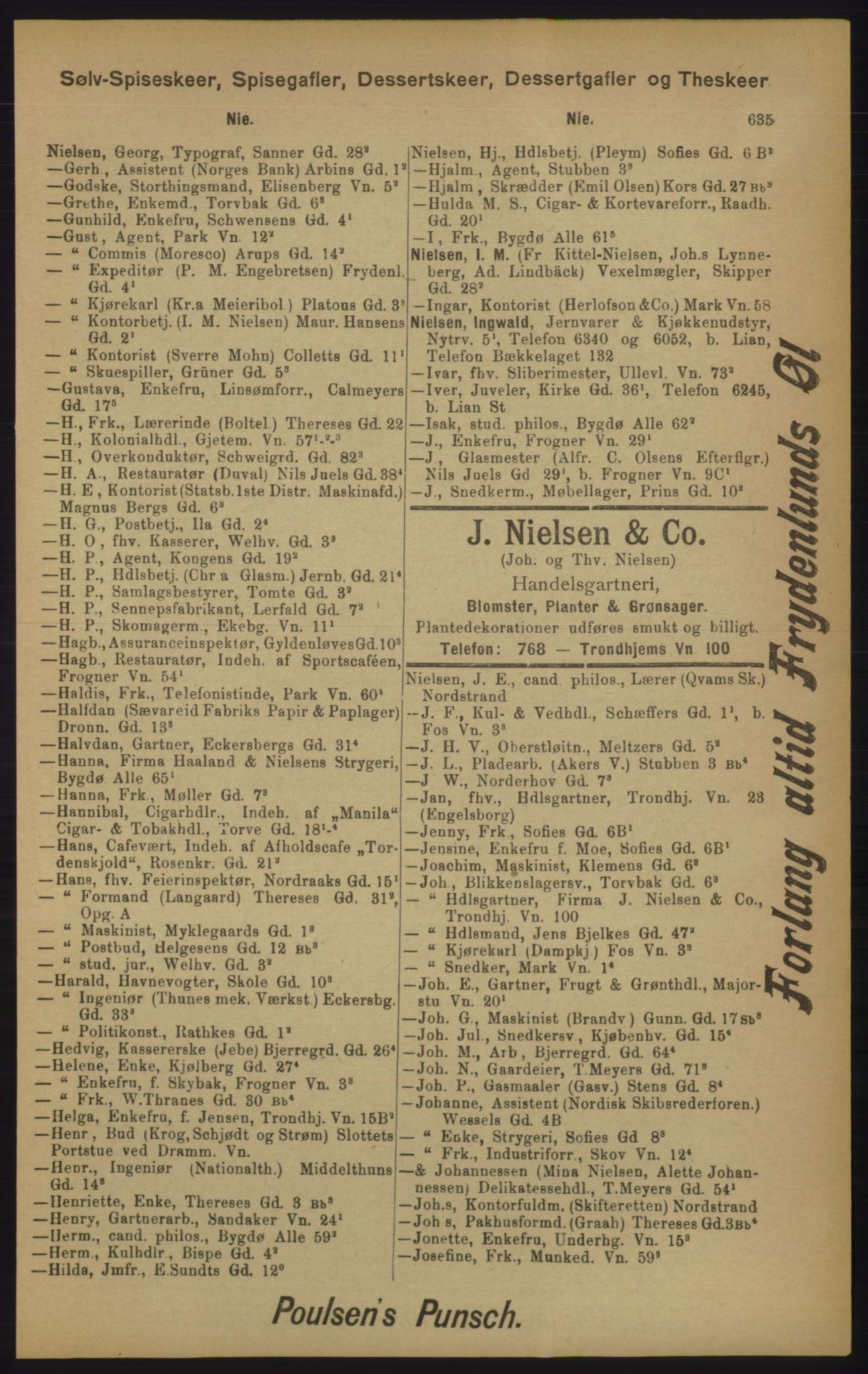 Kristiania/Oslo adressebok, PUBL/-, 1905, p. 635