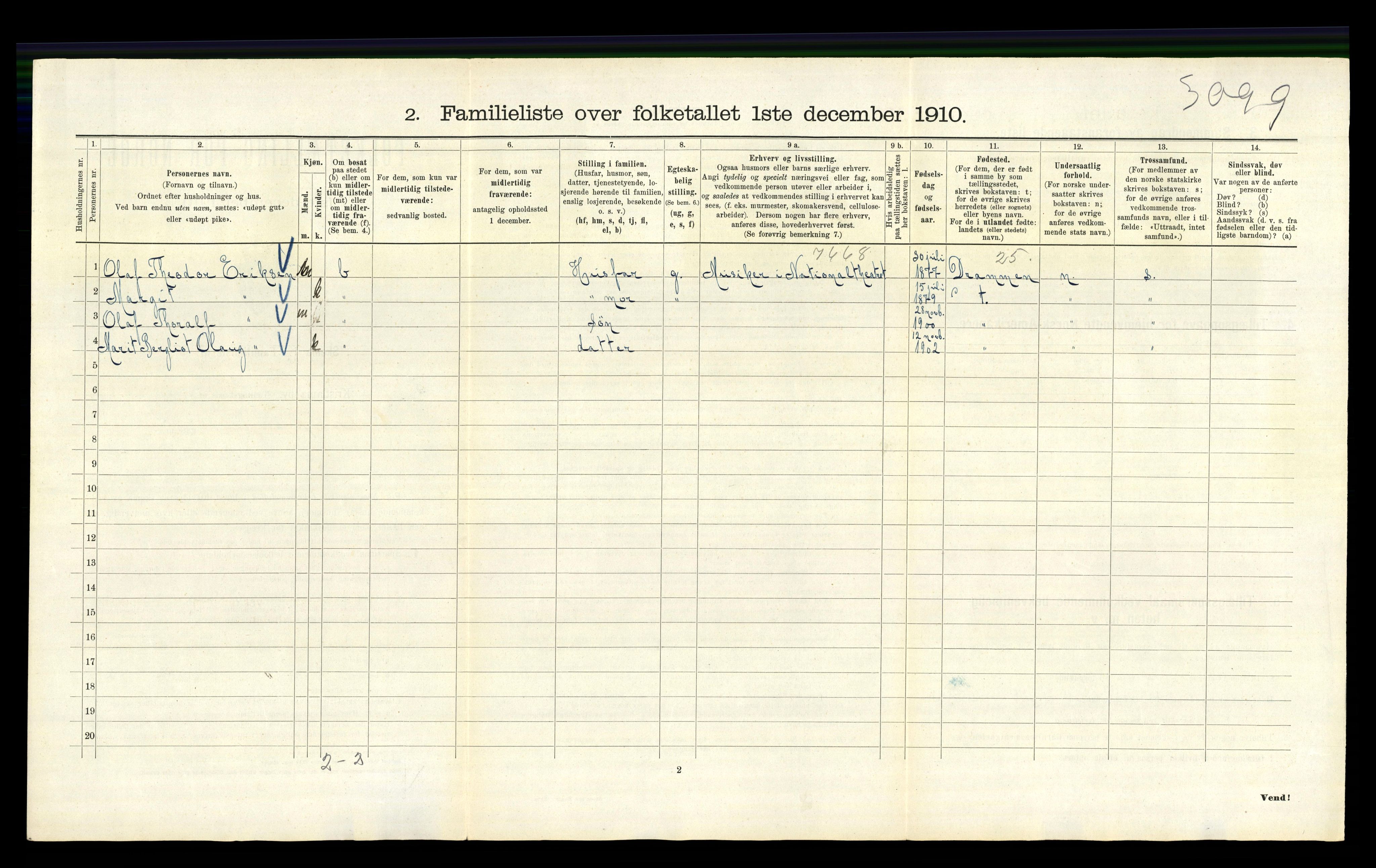 RA, 1910 census for Kristiania, 1910, p. 23828